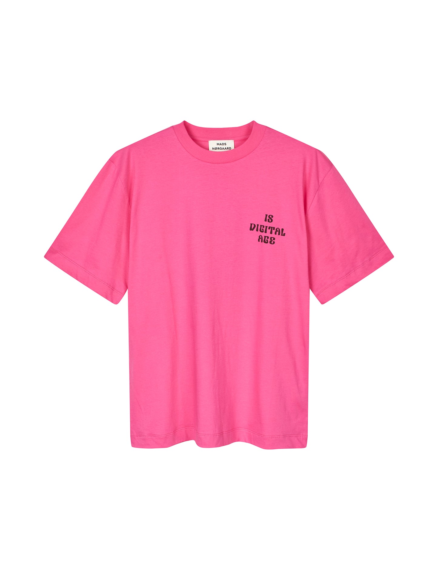 Single Cotton Dassel Tee, Carmine Rose