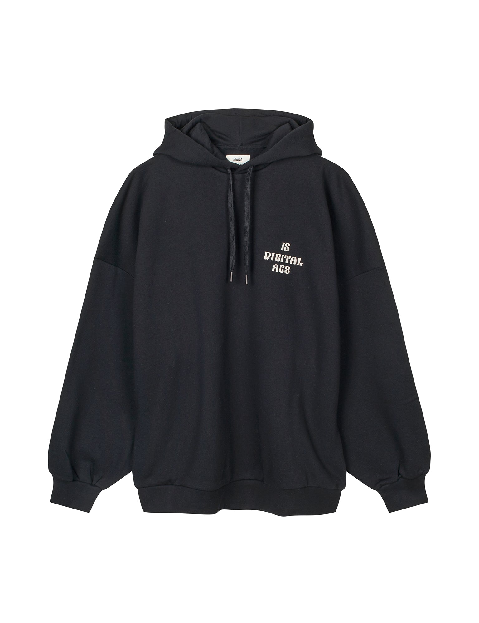 Organic black hoodie outlet