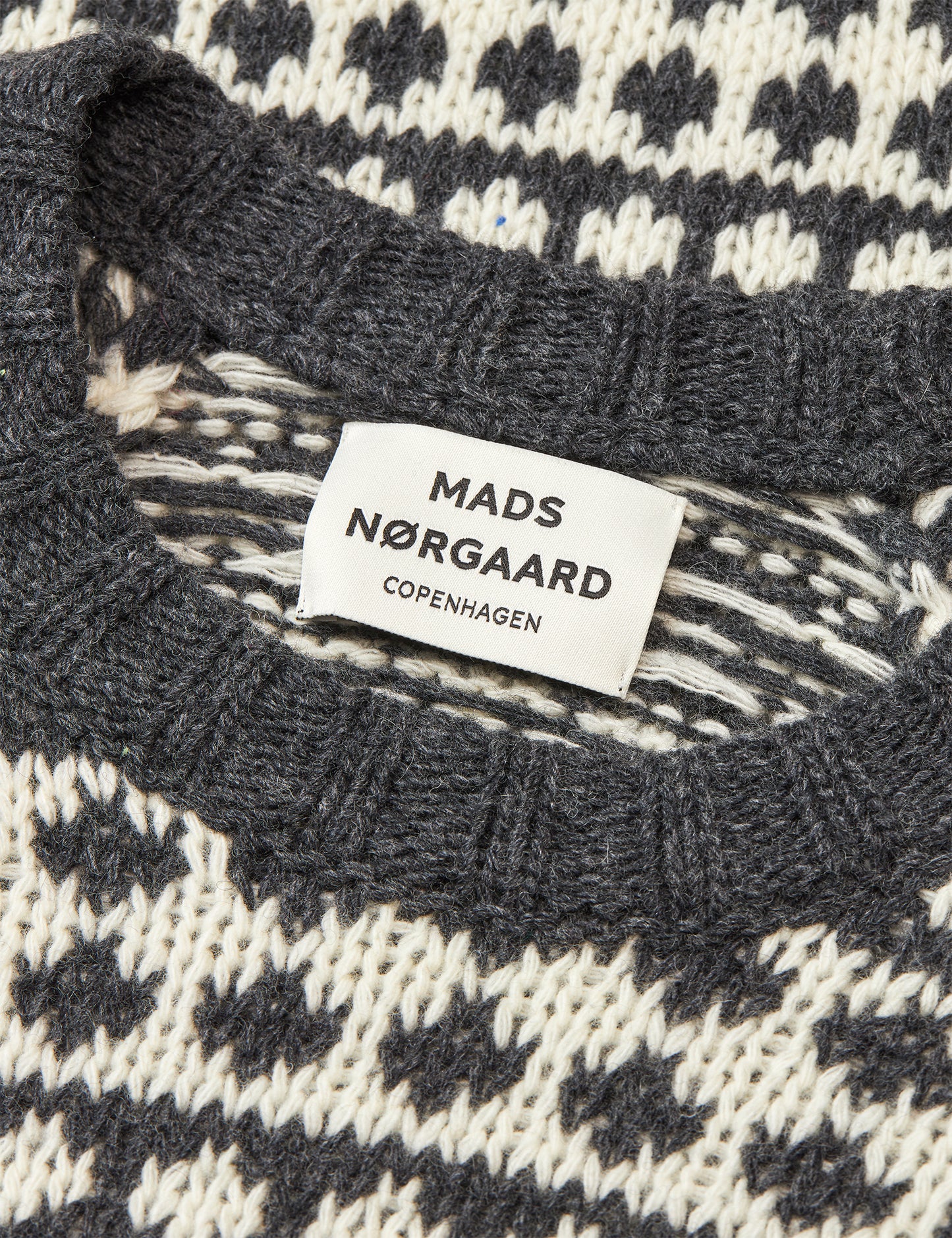 Yota Kilian Sweater, Dark Grey Melange/Winter White