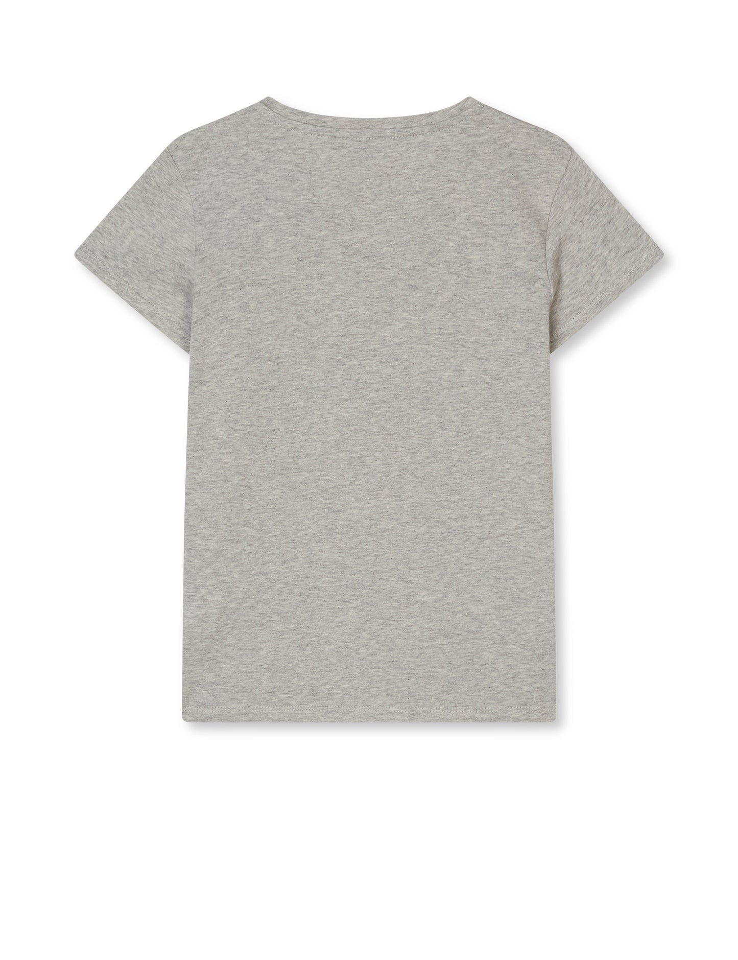 Single Cotton Tuvina Tee, Light Grey Melange