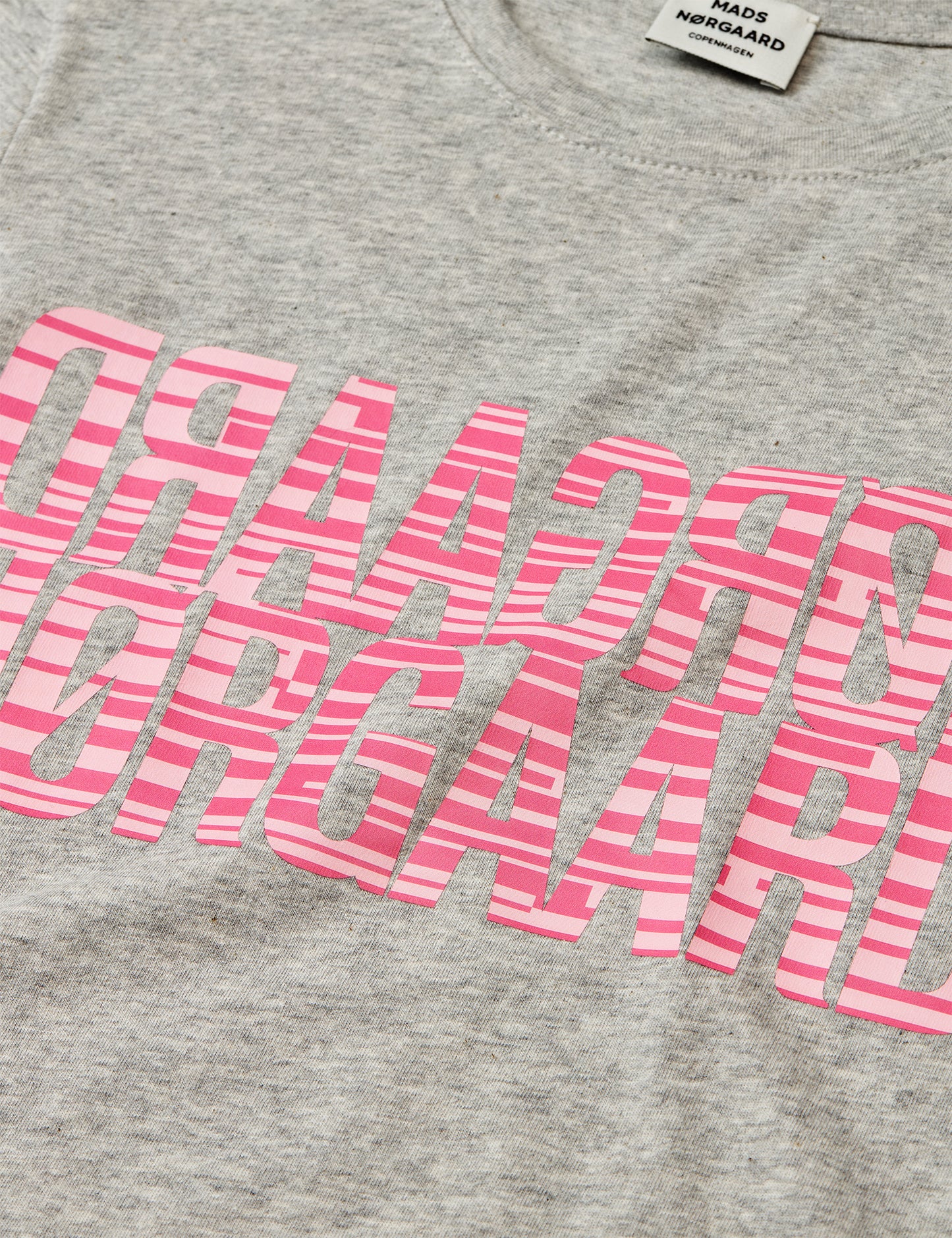 Single Cotton Tuvina Tee, Light Grey Melange