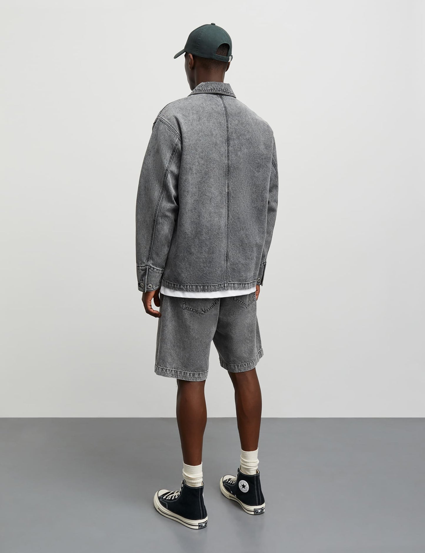 Texas Black Coen Shorts, Washed Black