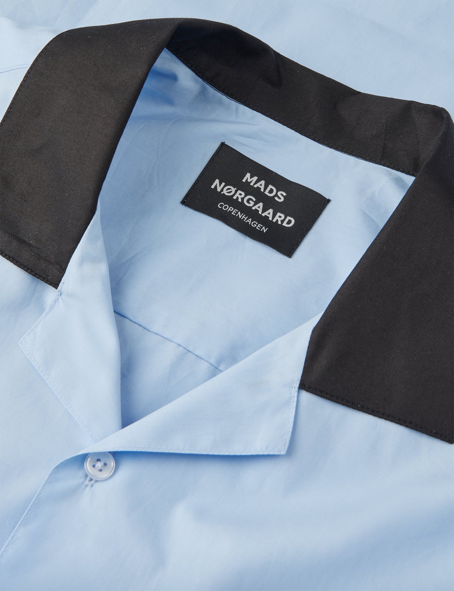 Prime Cotton Poplin Kenji Shirt SS, Cashmere Blue