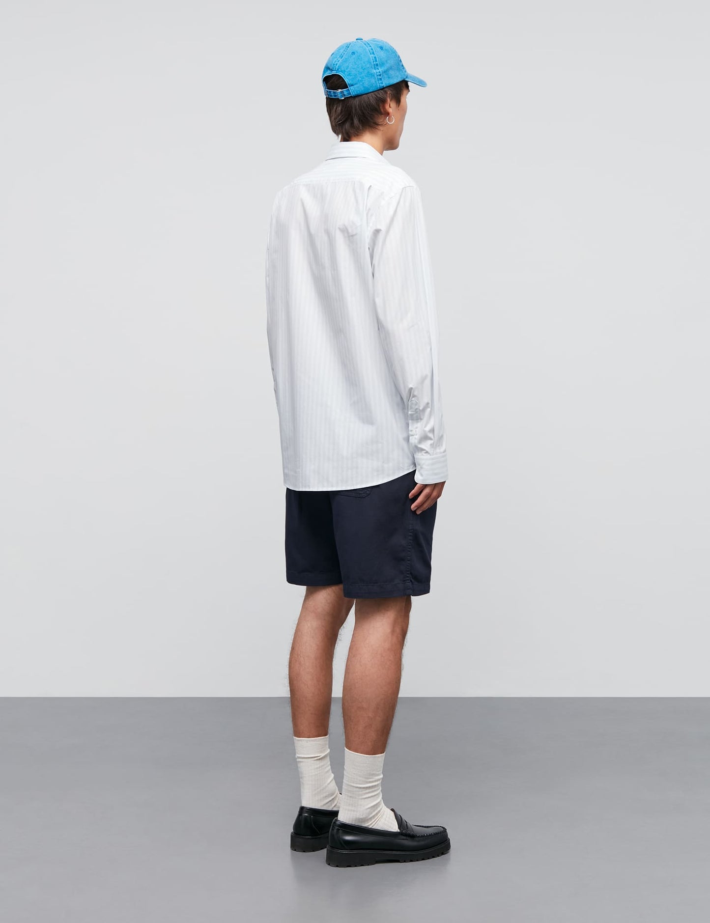 Prime Cotton Poplin Sune Shirt, Ballad Blue/White