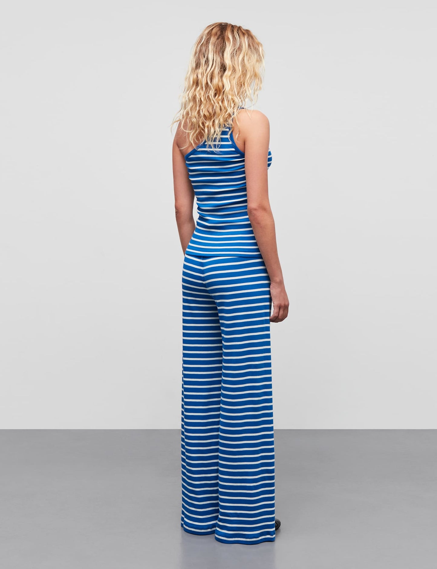 2x2 Cotton Stripe Velon Pants, Surf The Web/Vanilla Ice