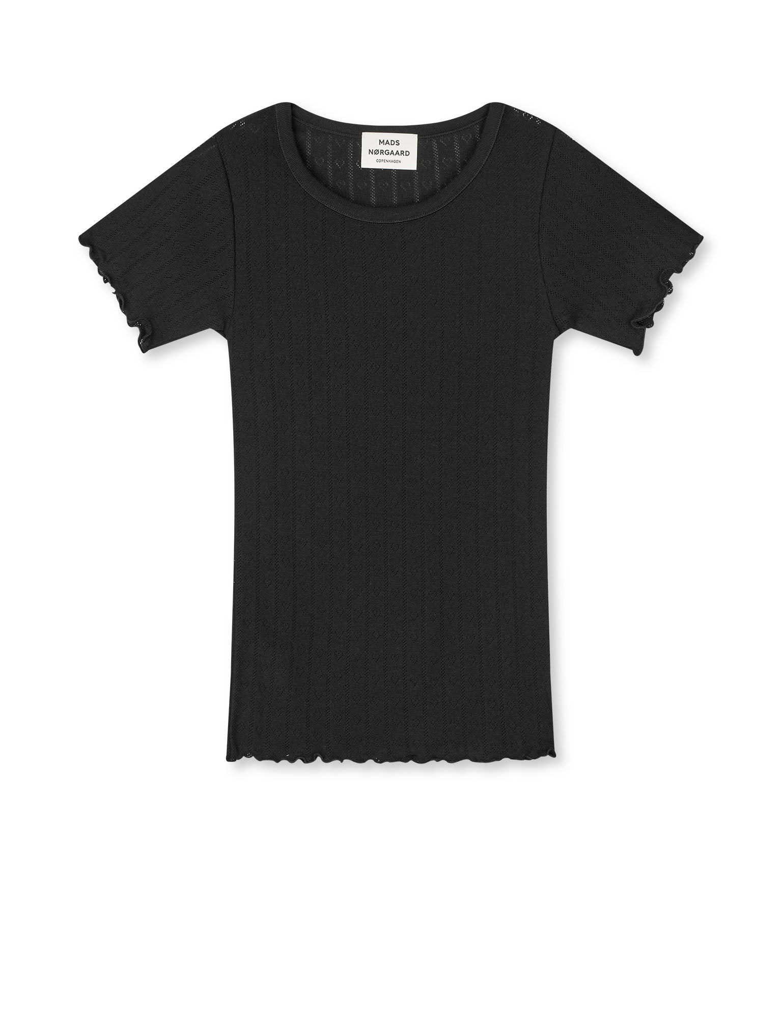 Pointella Trixy Tee, Black – MADS NØRGAARD – COPENHAGEN