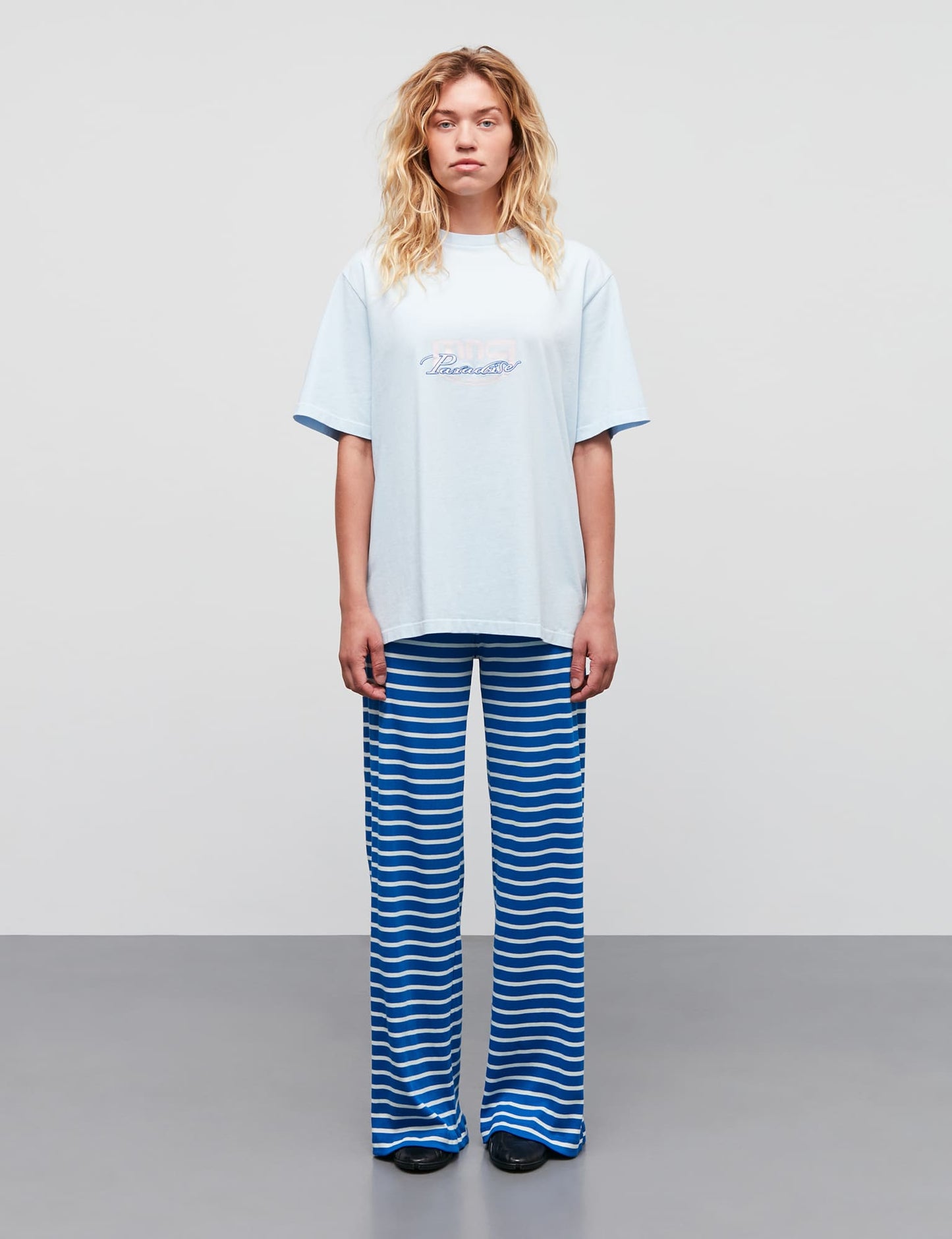 Cotton Jersey Dassel Tee, Ballad Blue