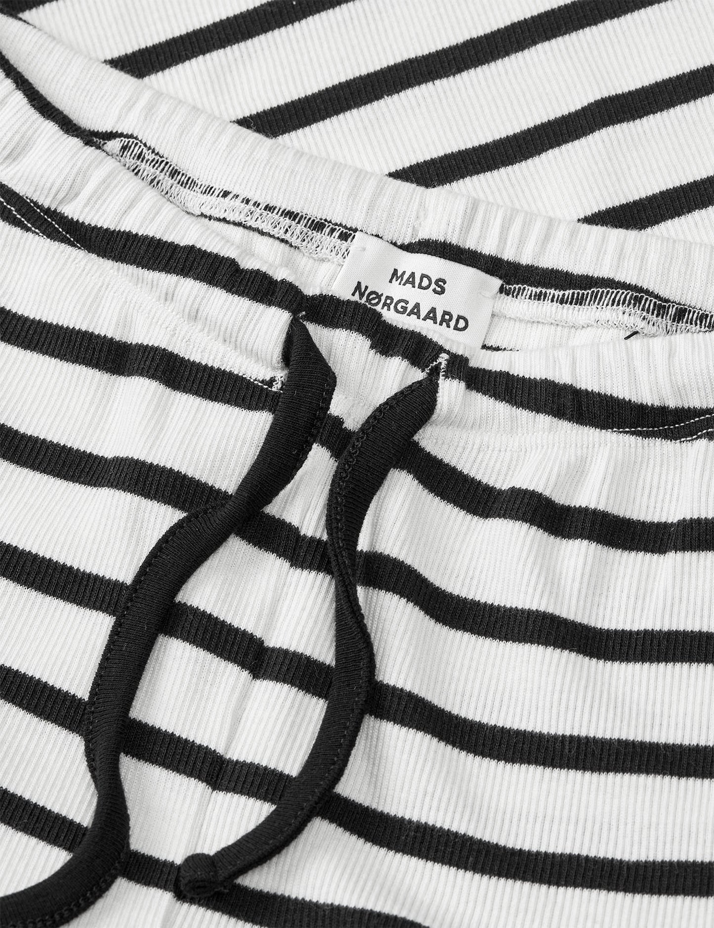 2x2 Cotton Stripe Verona Pants, Vanilla Ice/Black