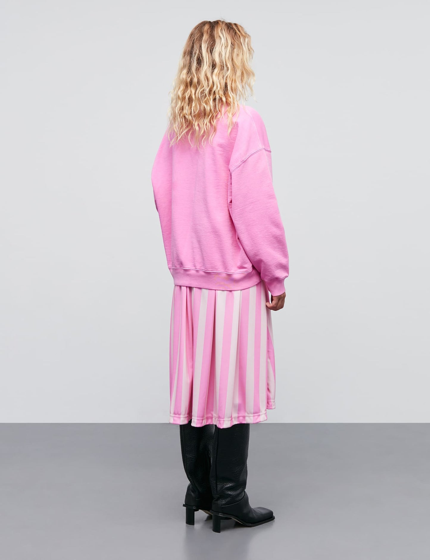Compact Cotton Atli Sweatshirt, Begonia Pink