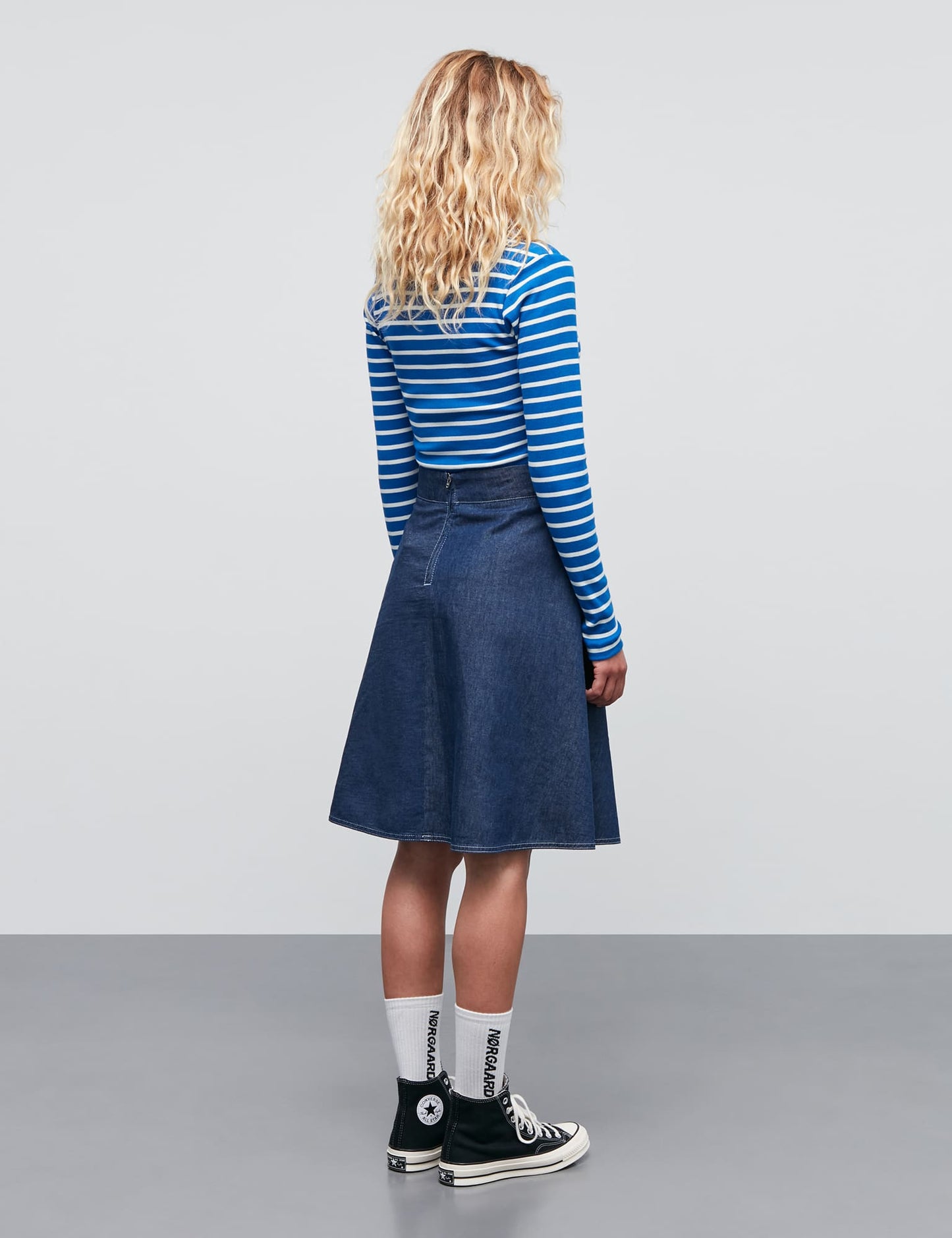 Air Denim Stelly Skirt, Dark Blue Denim