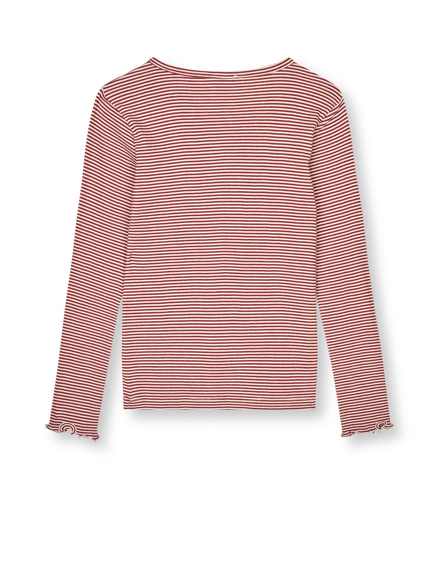 2x2 Cotton Stripe Tala Tee LS, Winery/Vanilla Ice