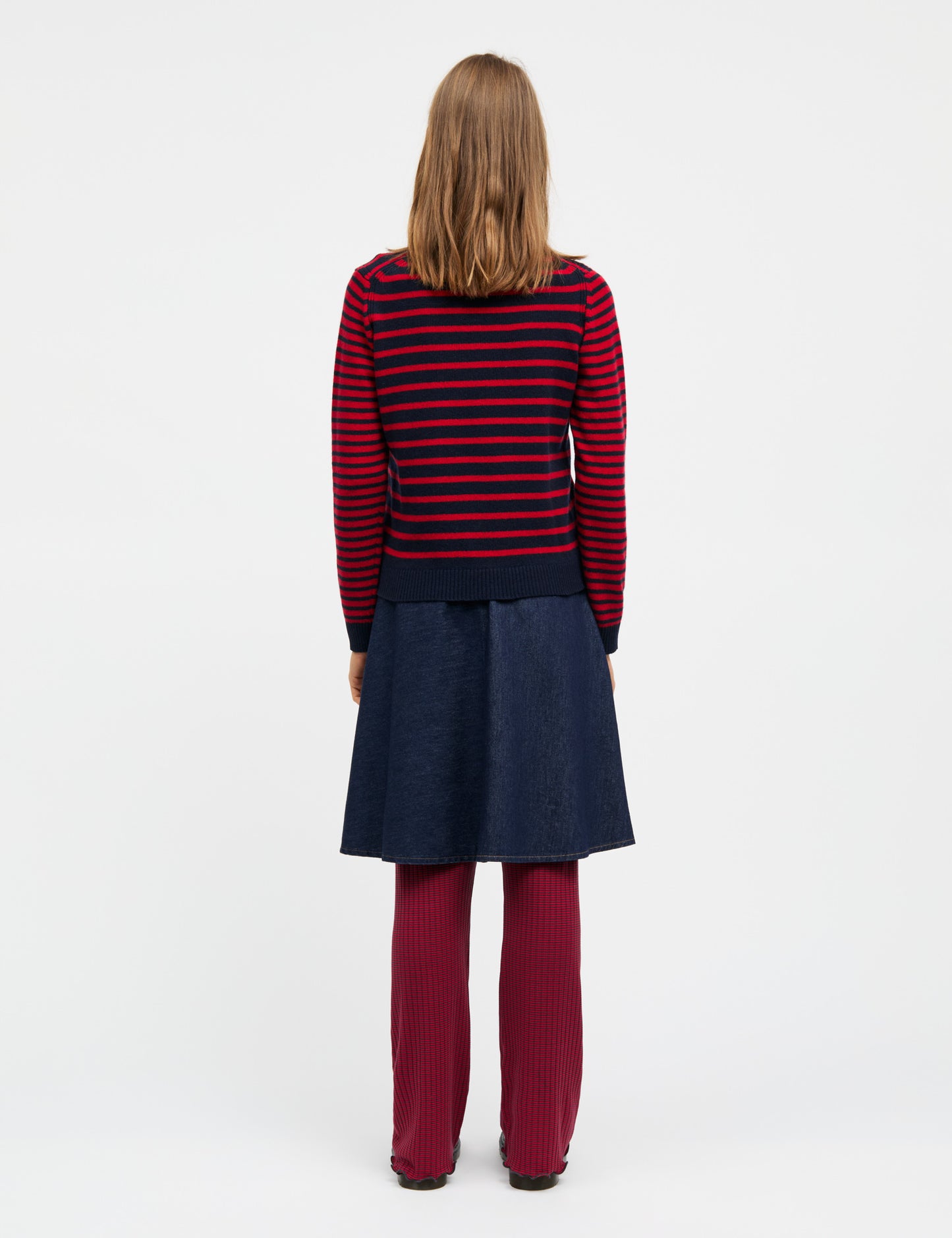 Cashmere Blend Ingrid Knit, Deep Well/Goji Berry