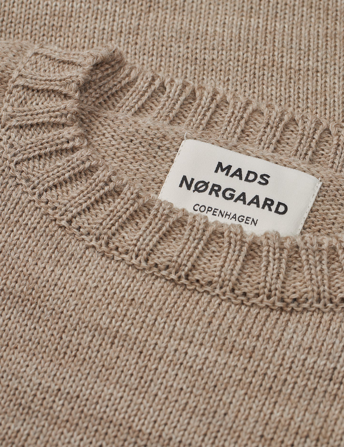 Wool Karoline Sweater, Beige Melange