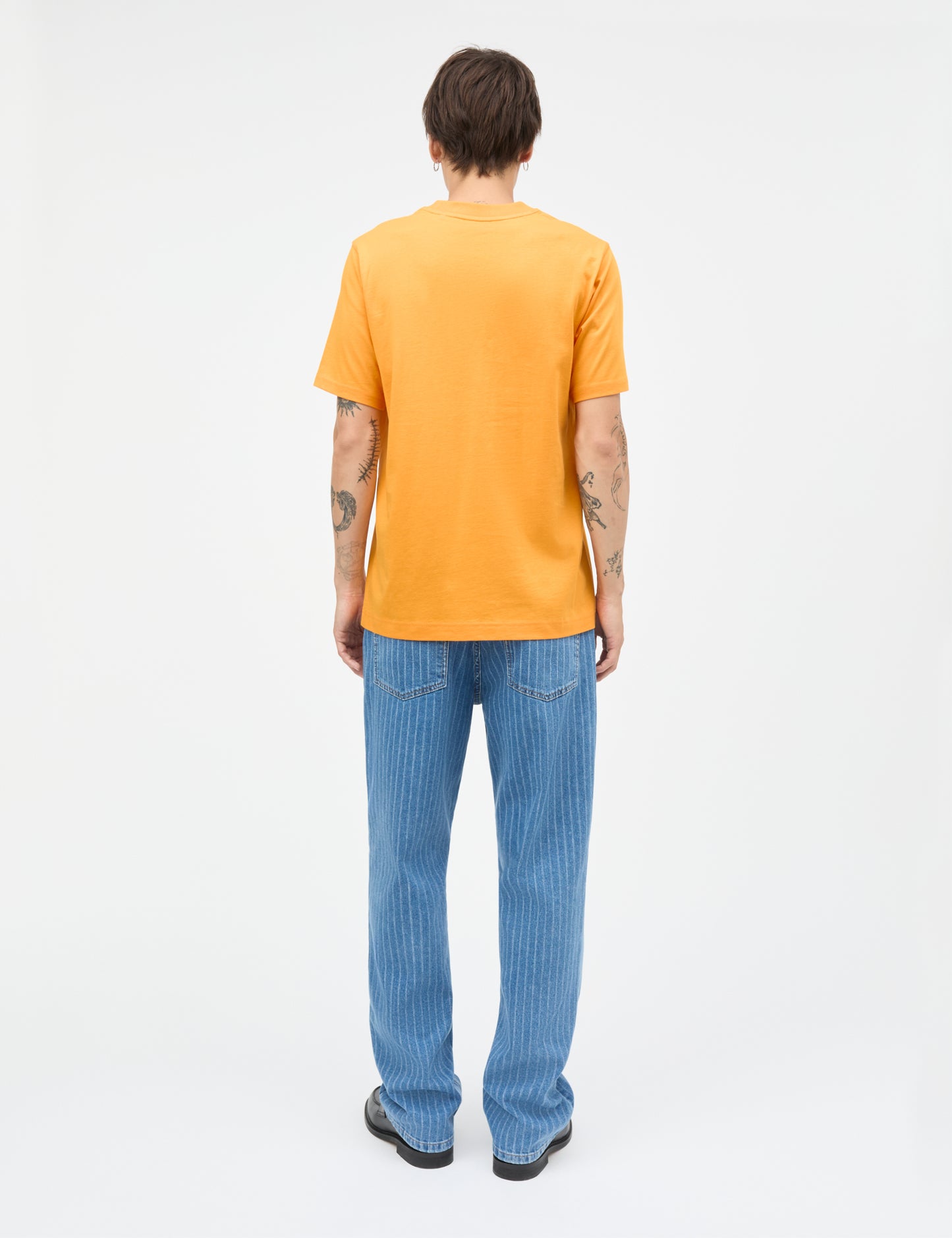 Cotton Jersey Frode Logo Tee FAV, Zinnia
