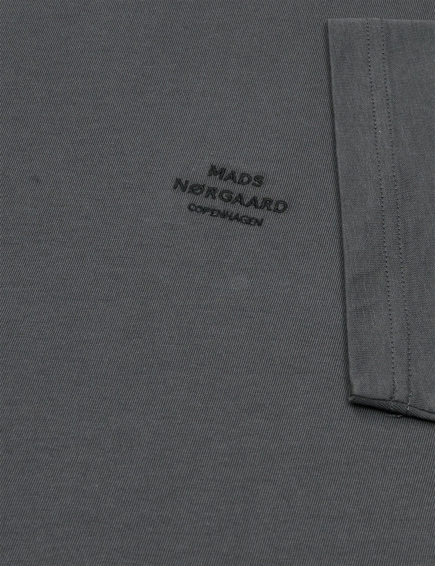 Cotton Jersey Frode Logo Tee FAV, Asphalt