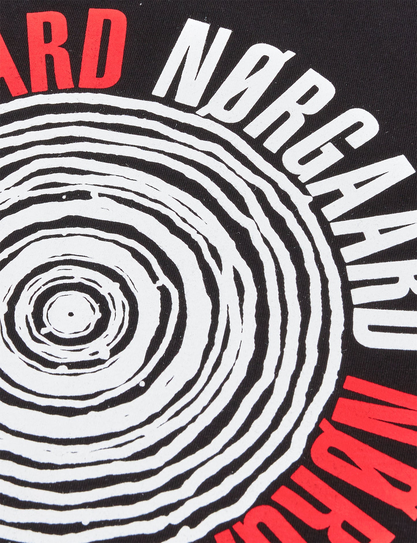 Cotton Jersey Spiral Frode Tee, Black