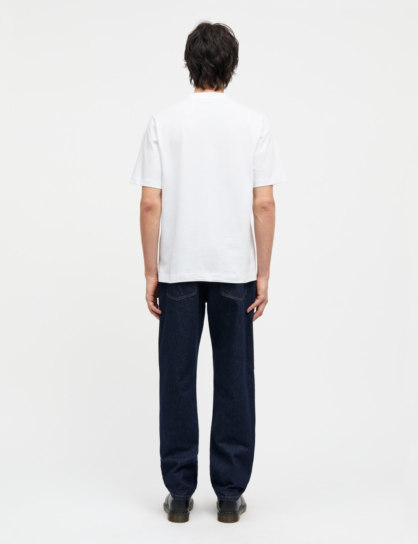 Cotton Jersey Spiral Frode Tee, White