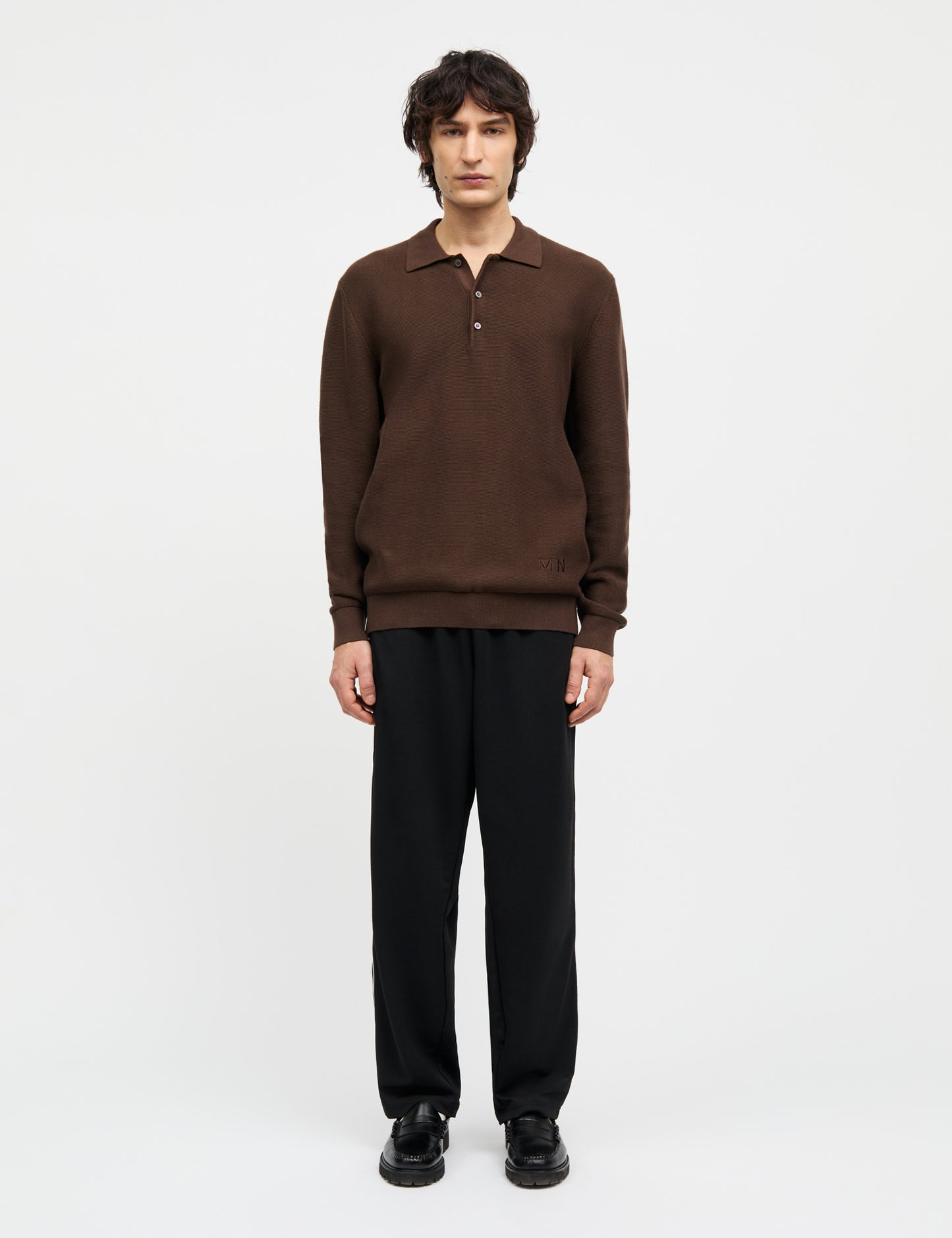 Light Terry Polo Sweat, Demitasse
