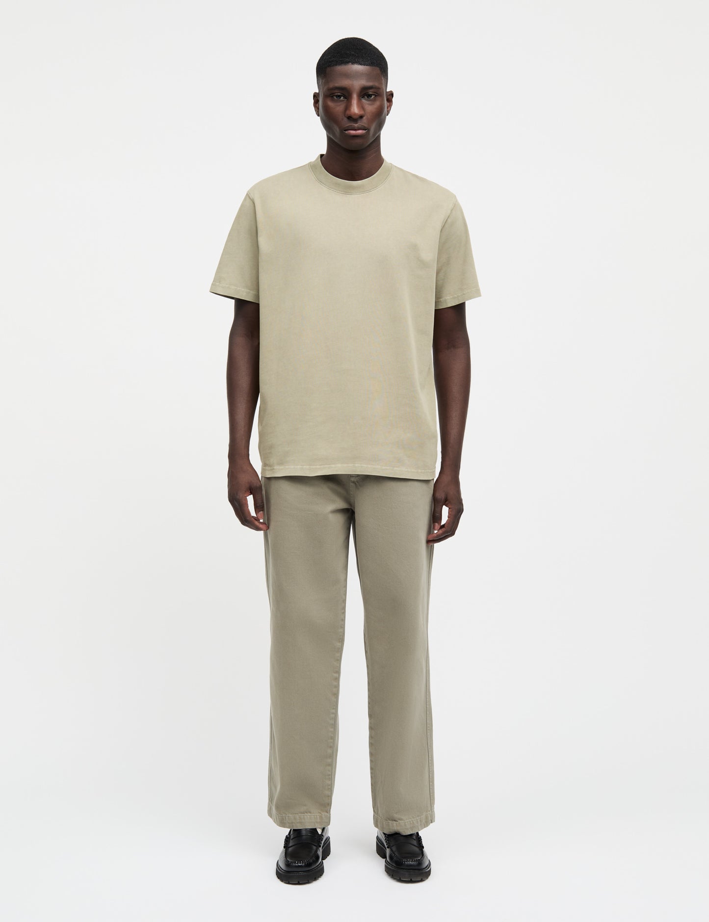 Combed Jersey Dye Thorbjørn Tee, Silver Sage