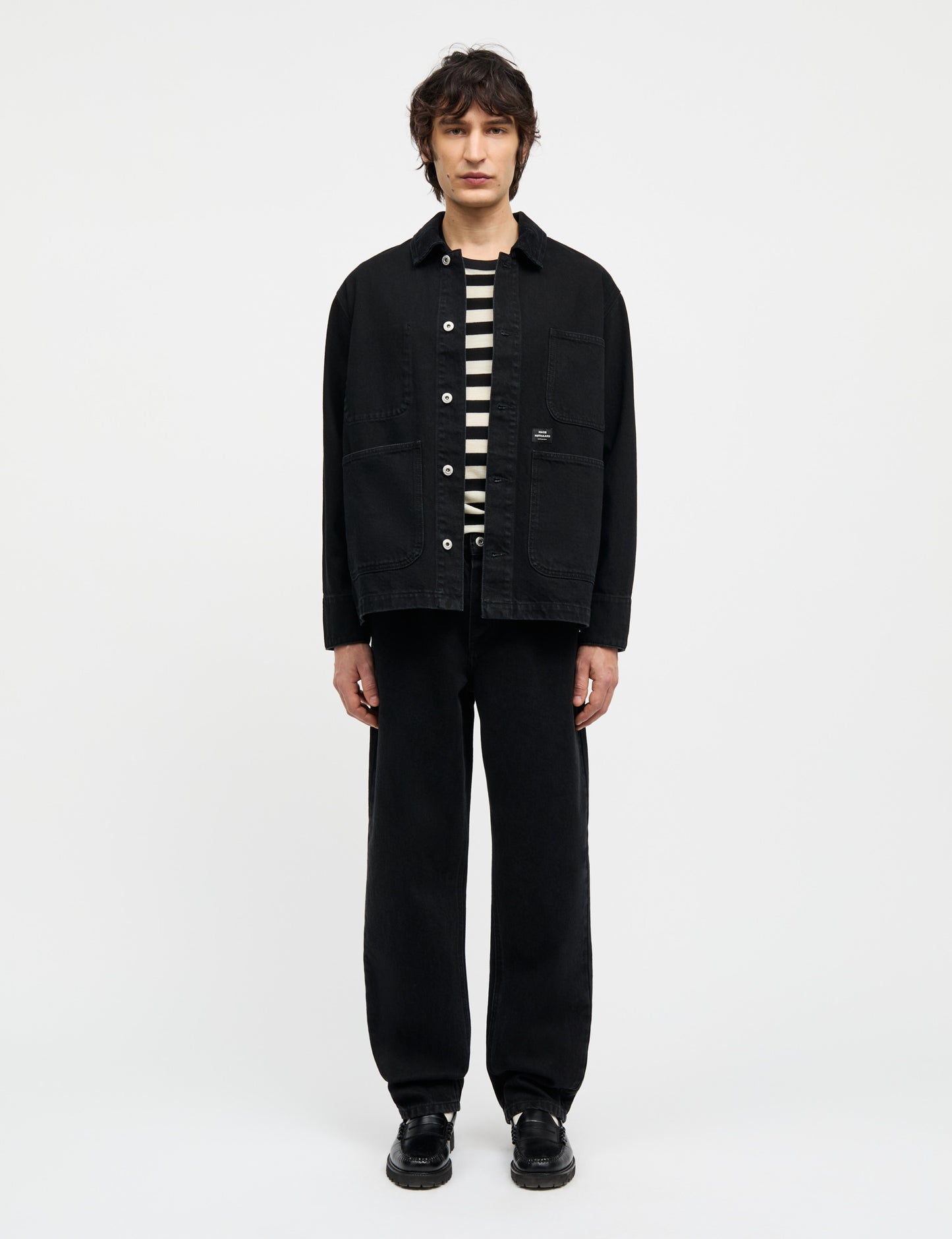 Arizona Black Black Chore Jacket, Black Rinse Wash