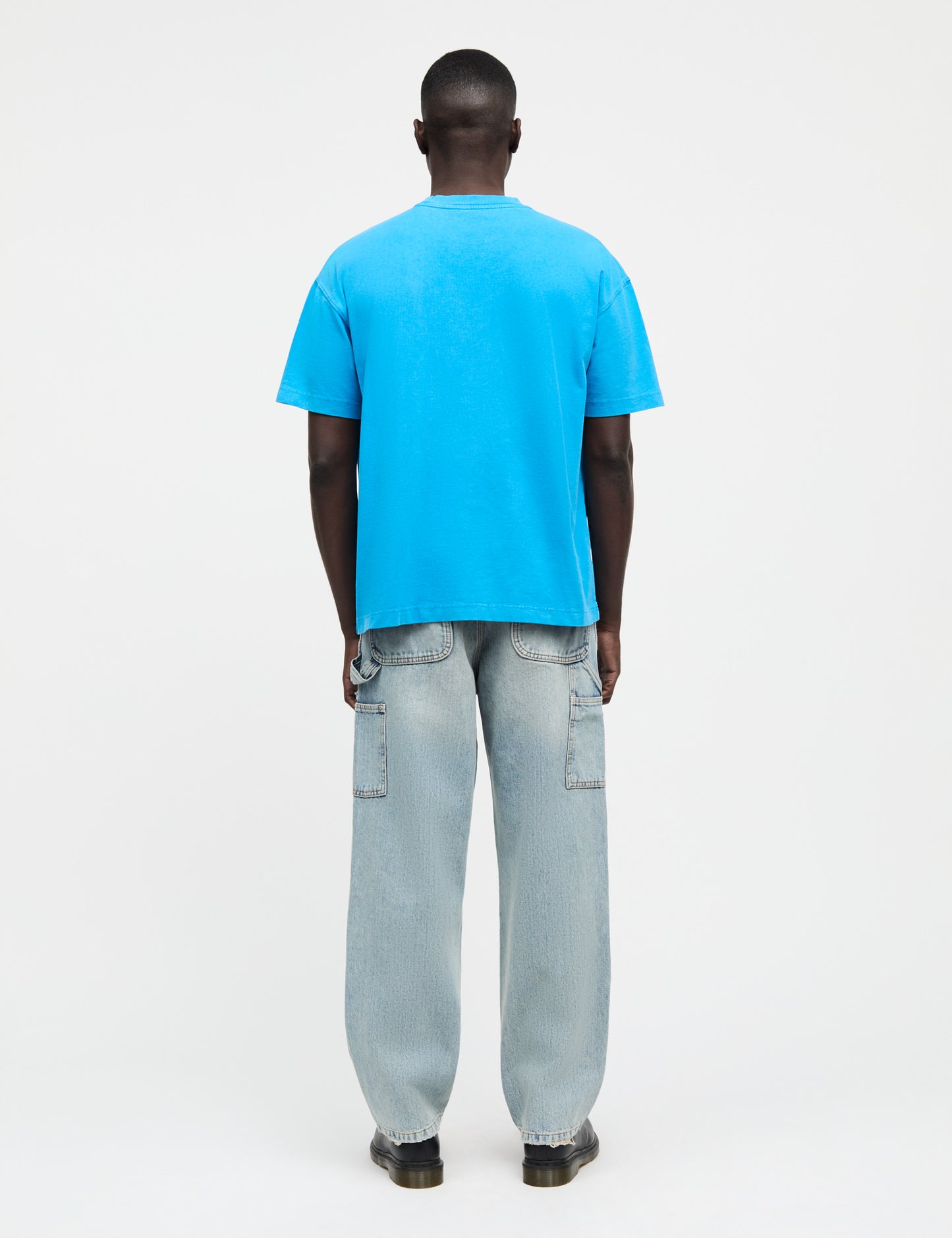 Open-End Dye Big Tee, Malibu Blue