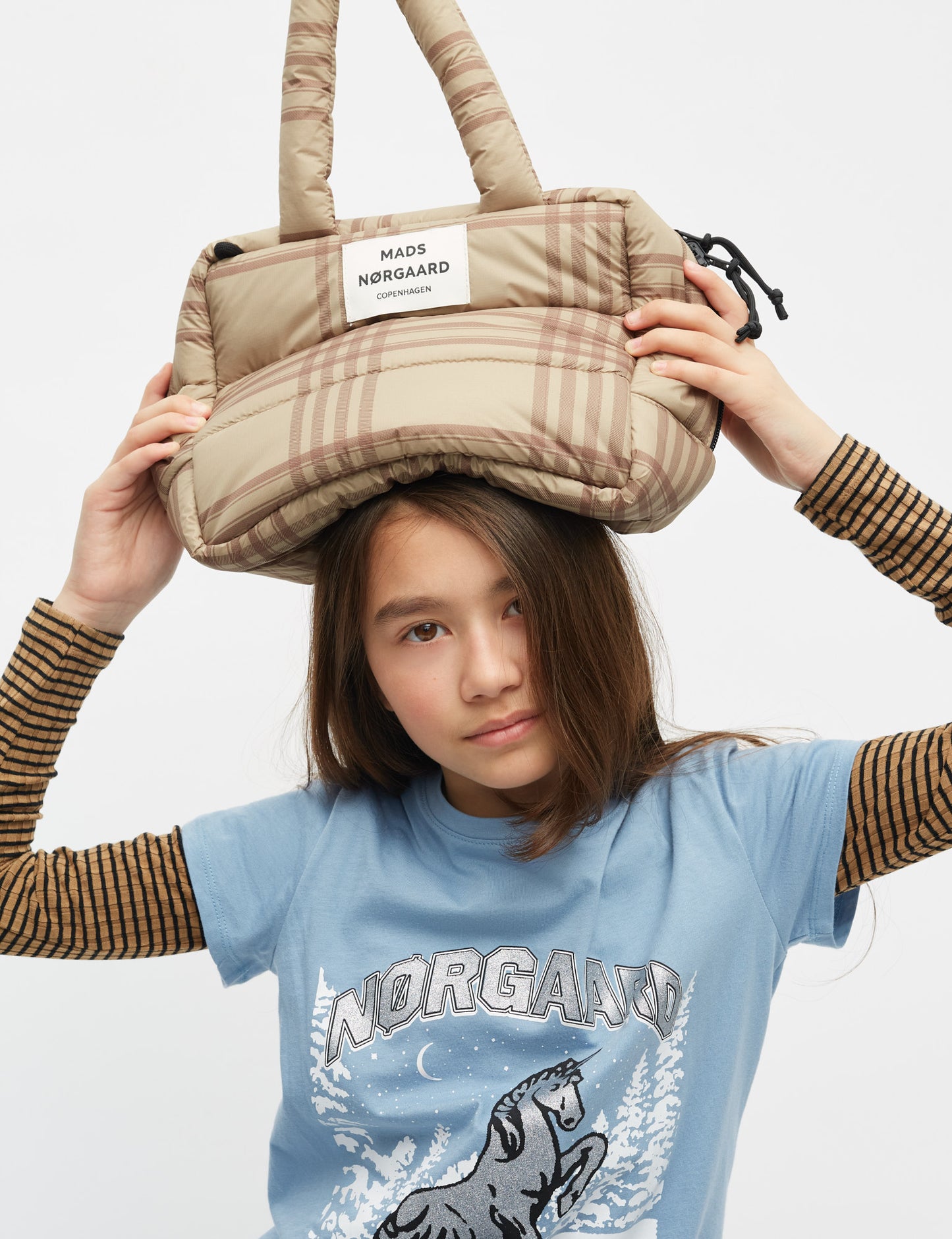 Single Cotton Tuvina Tee, Faded Denim