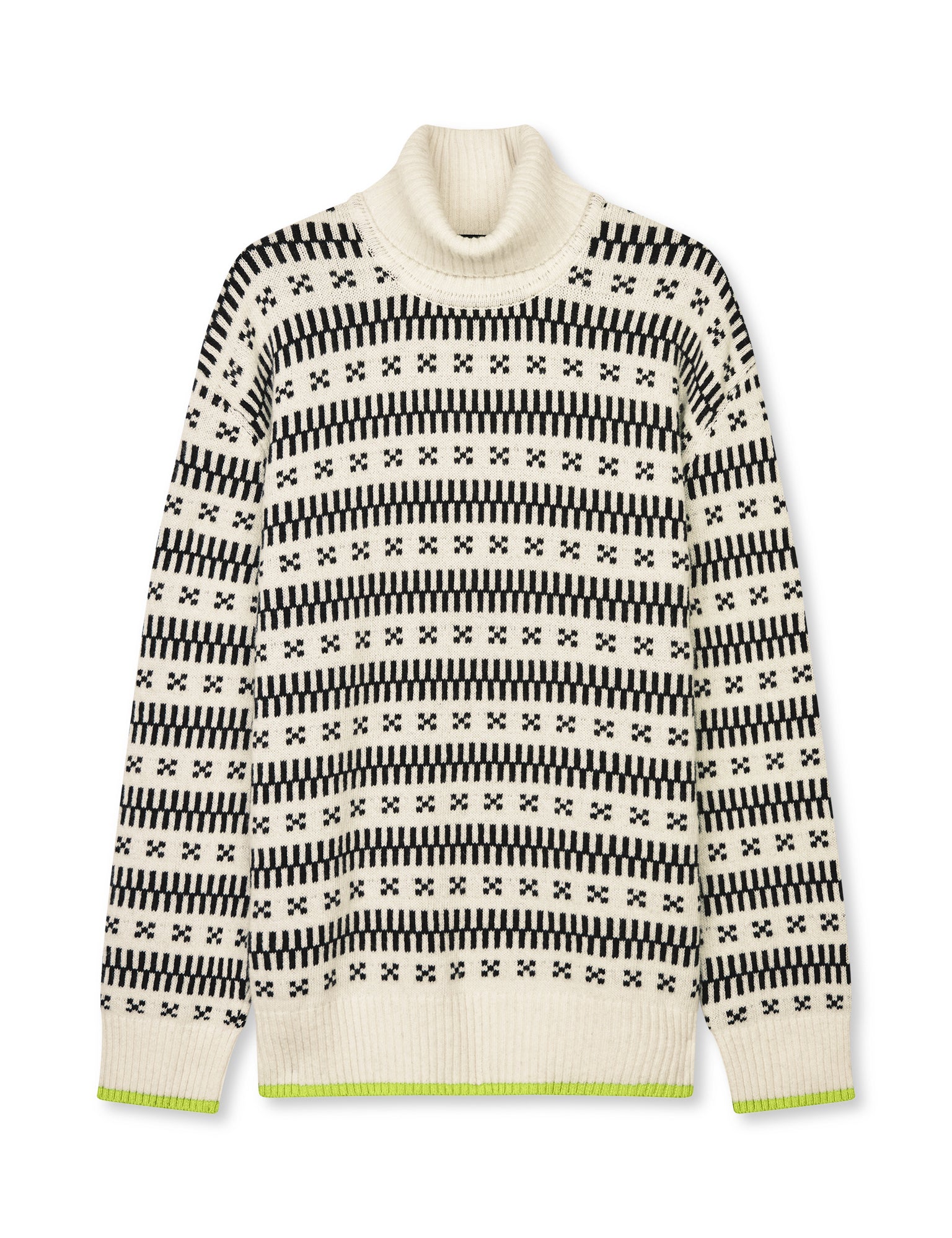 Lambswool Gustav Iceland Turtle Knit, Seedpearl – MADS NØRGAARD