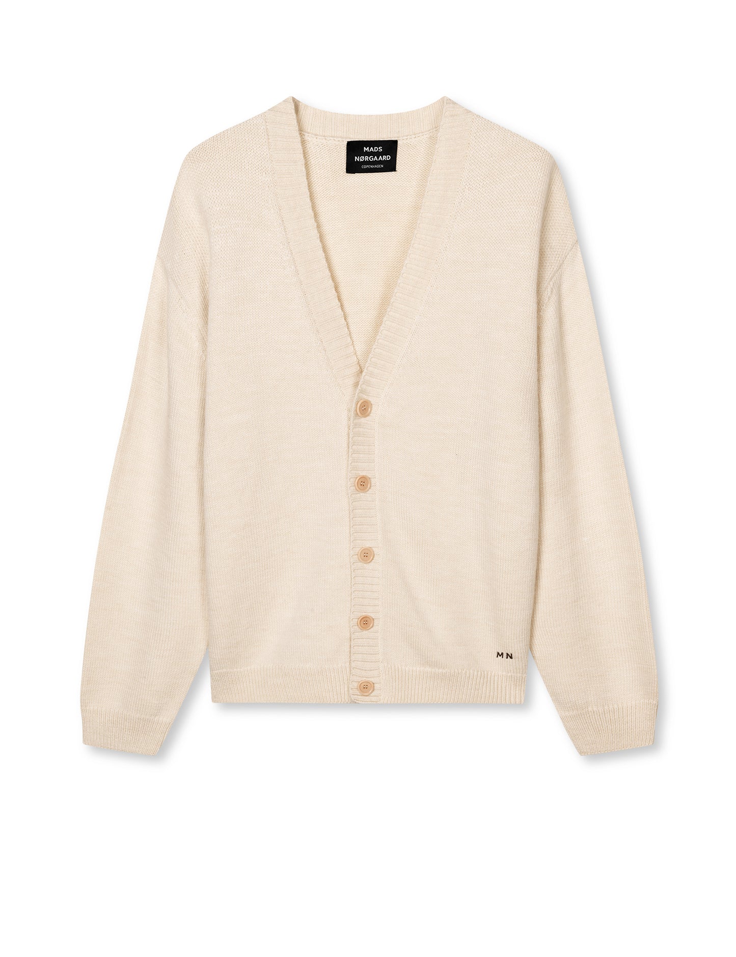 Soft Yarn Vilhelm Cardigan Knit, Seedpearl