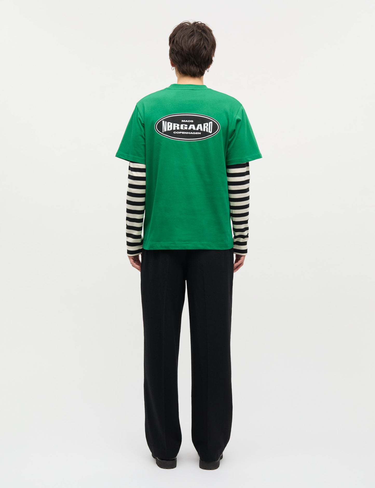 Cotton Jersey Big Logo Frode Tee, Verdant Green