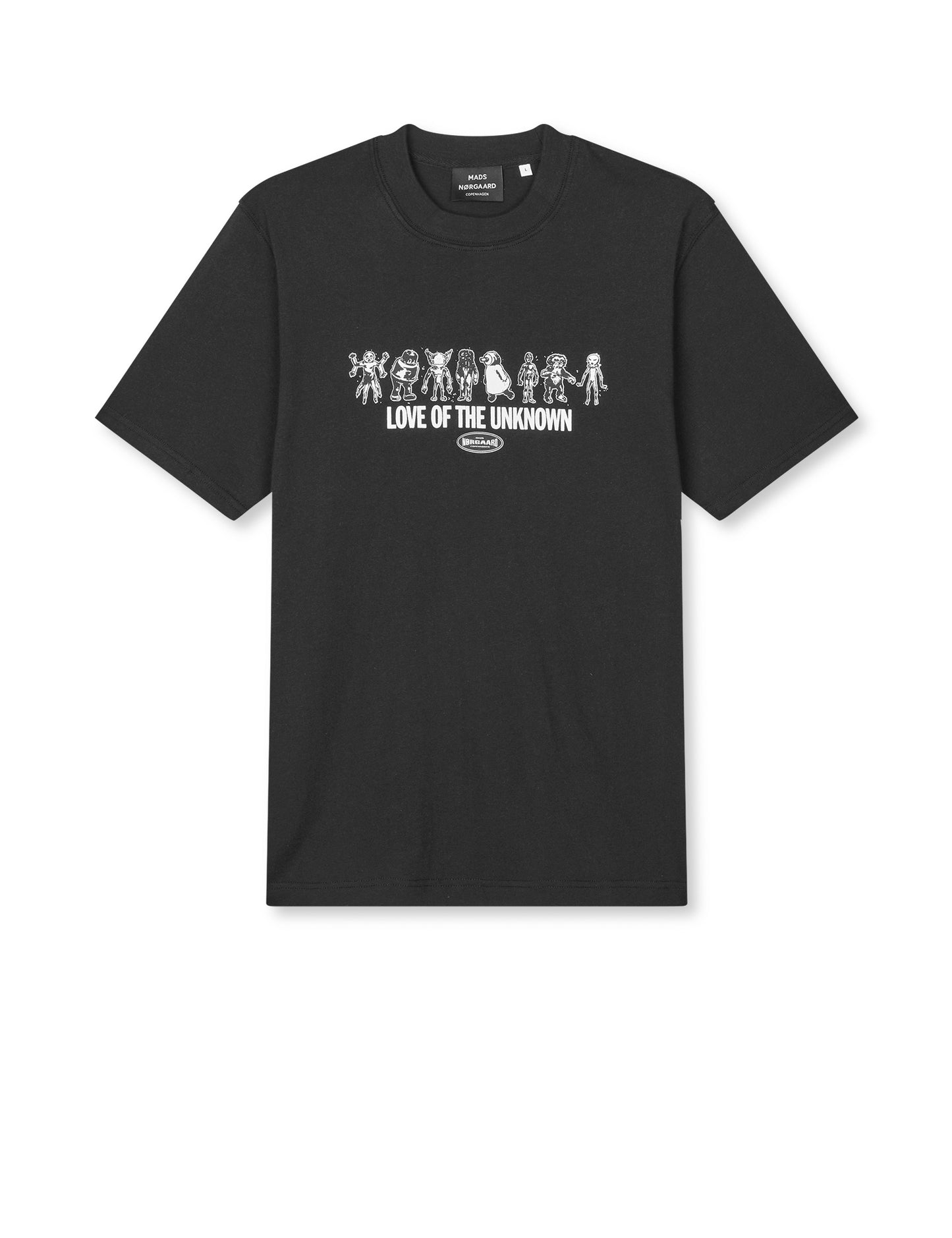 Cotton Jersey Unknown Frode Tee, Black