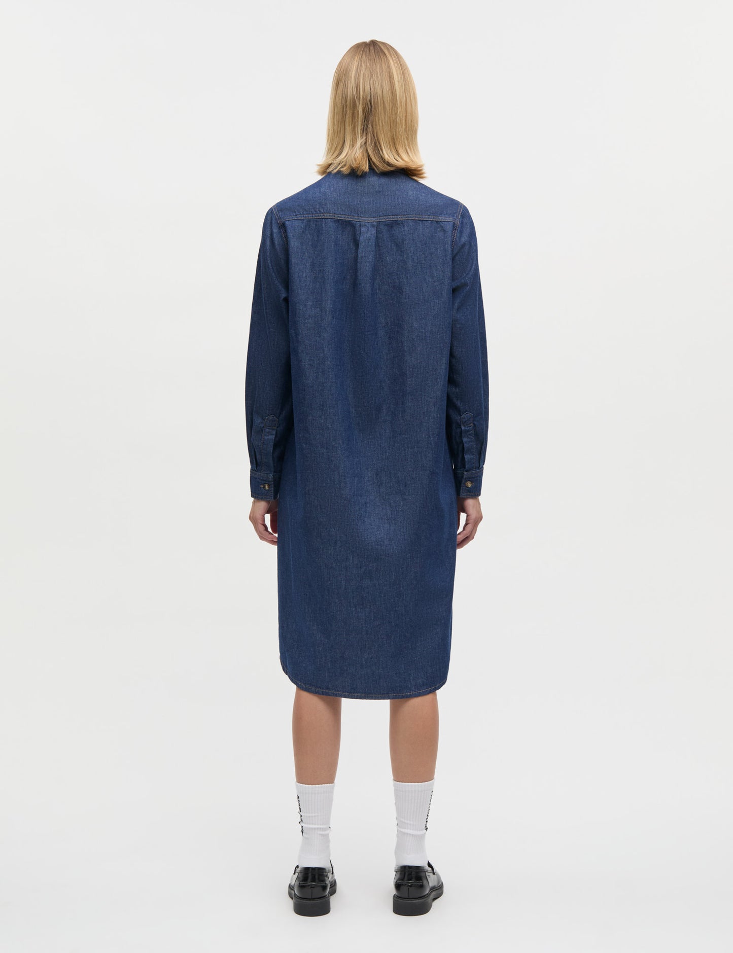 Air Denim Crissy Dress, Mid Blue Denim