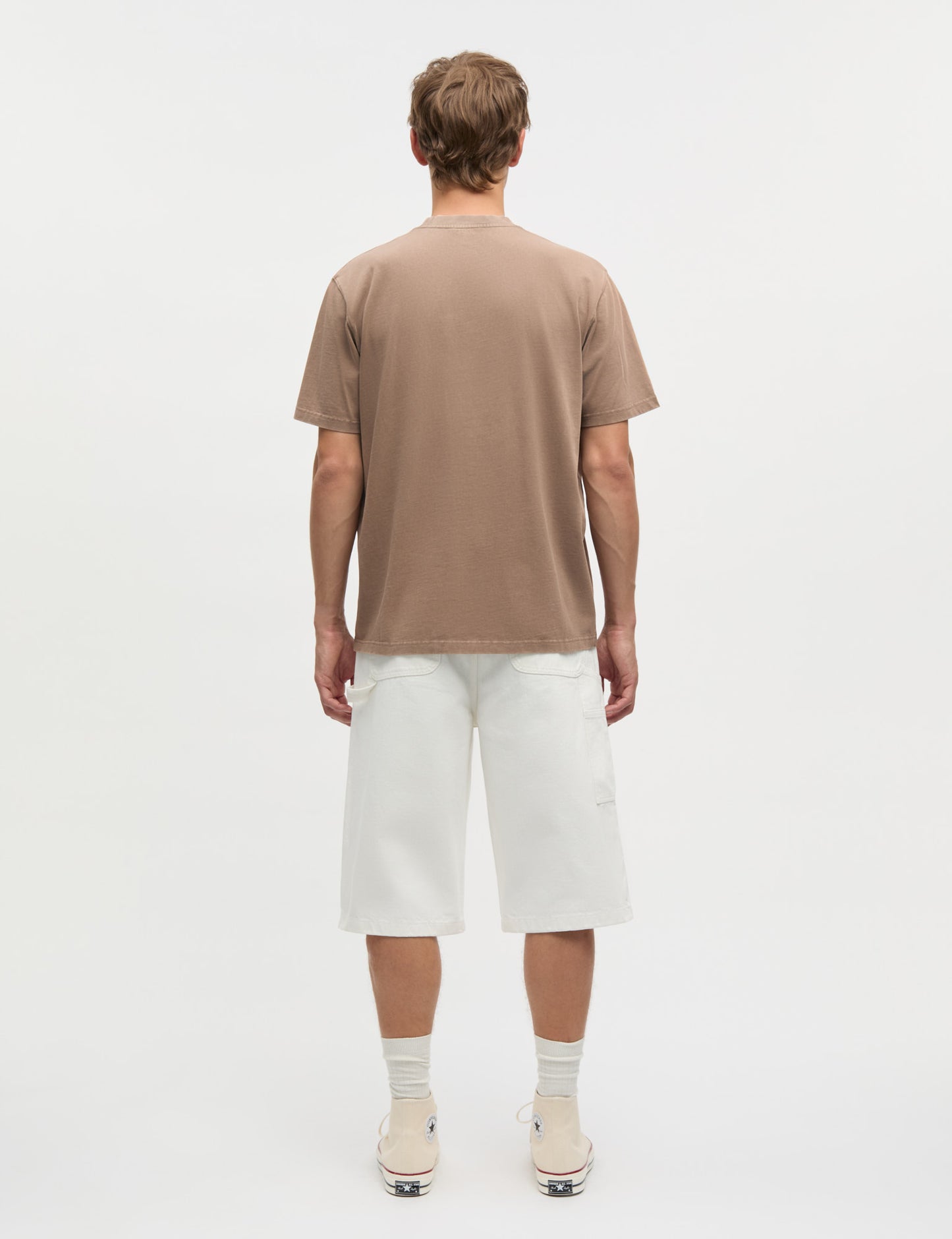 Combed Jersey Dye Thorbjørn Tee, Walnut