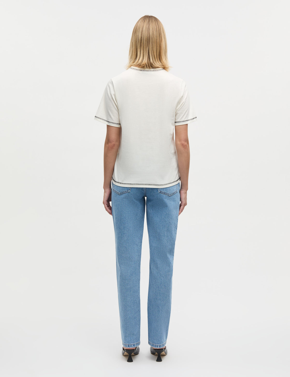 Single Cotton Grace Tee, Snow White