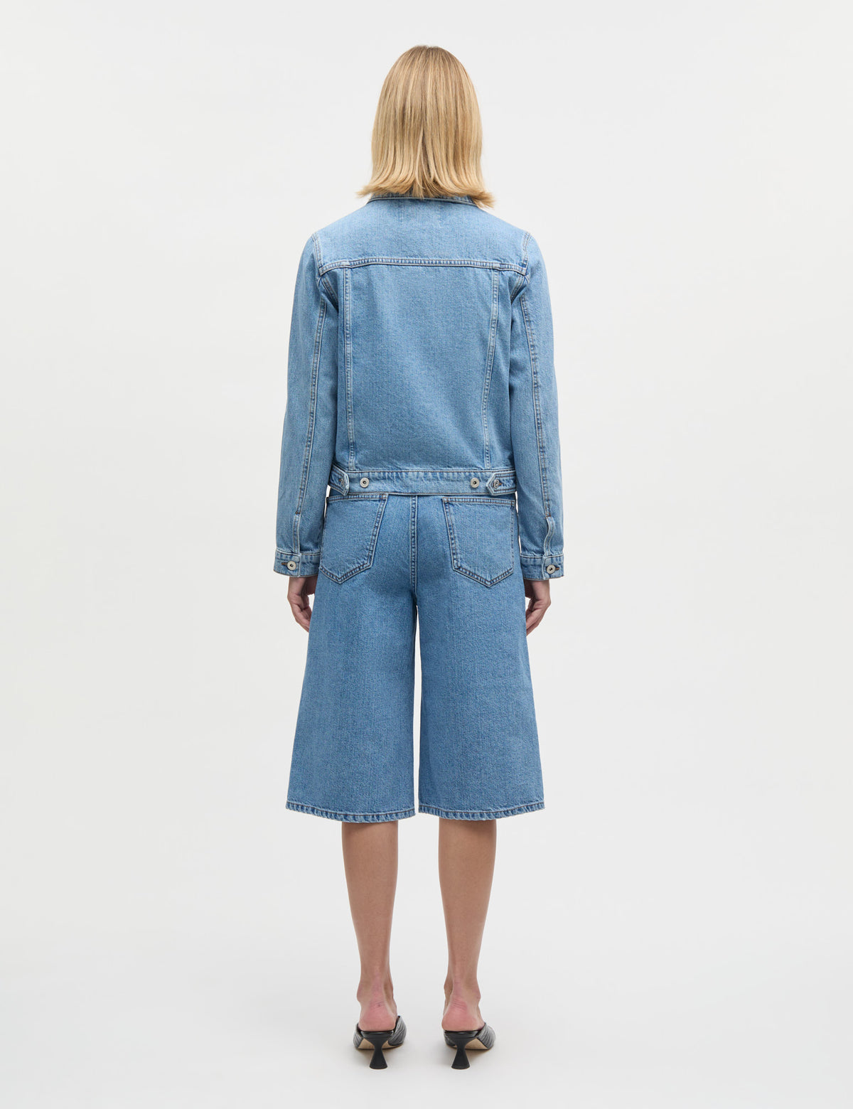 Luke Denim Robyn Shorts, Blue Vintage