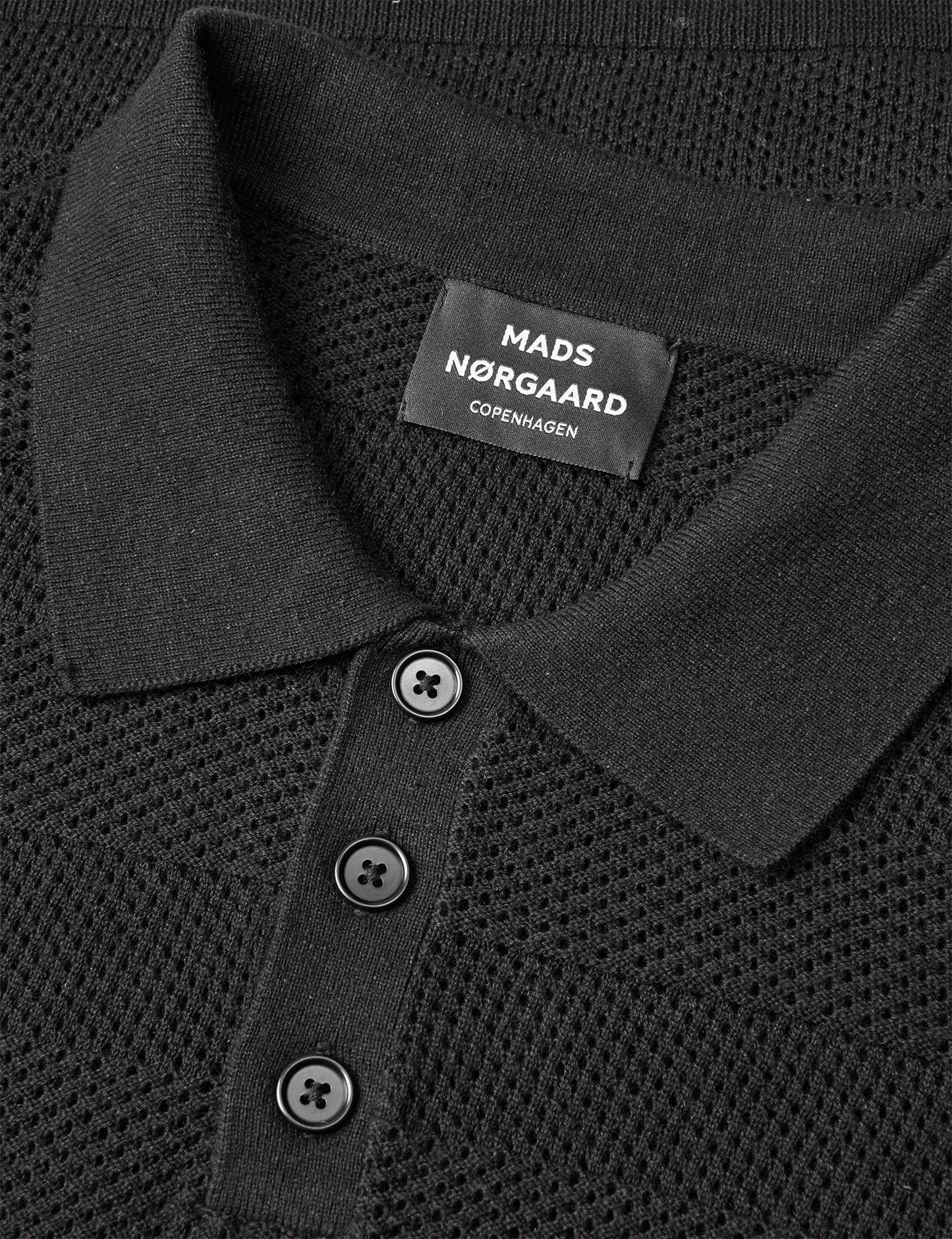 Cotton Lino Arlo Polo, Black