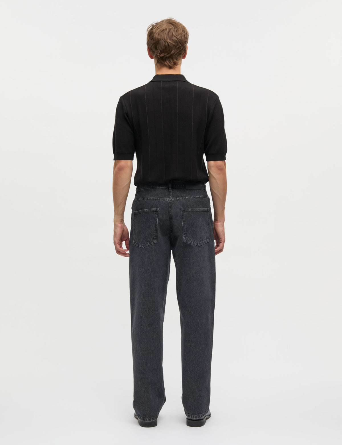 Classy Romeo Polo Knit, Black