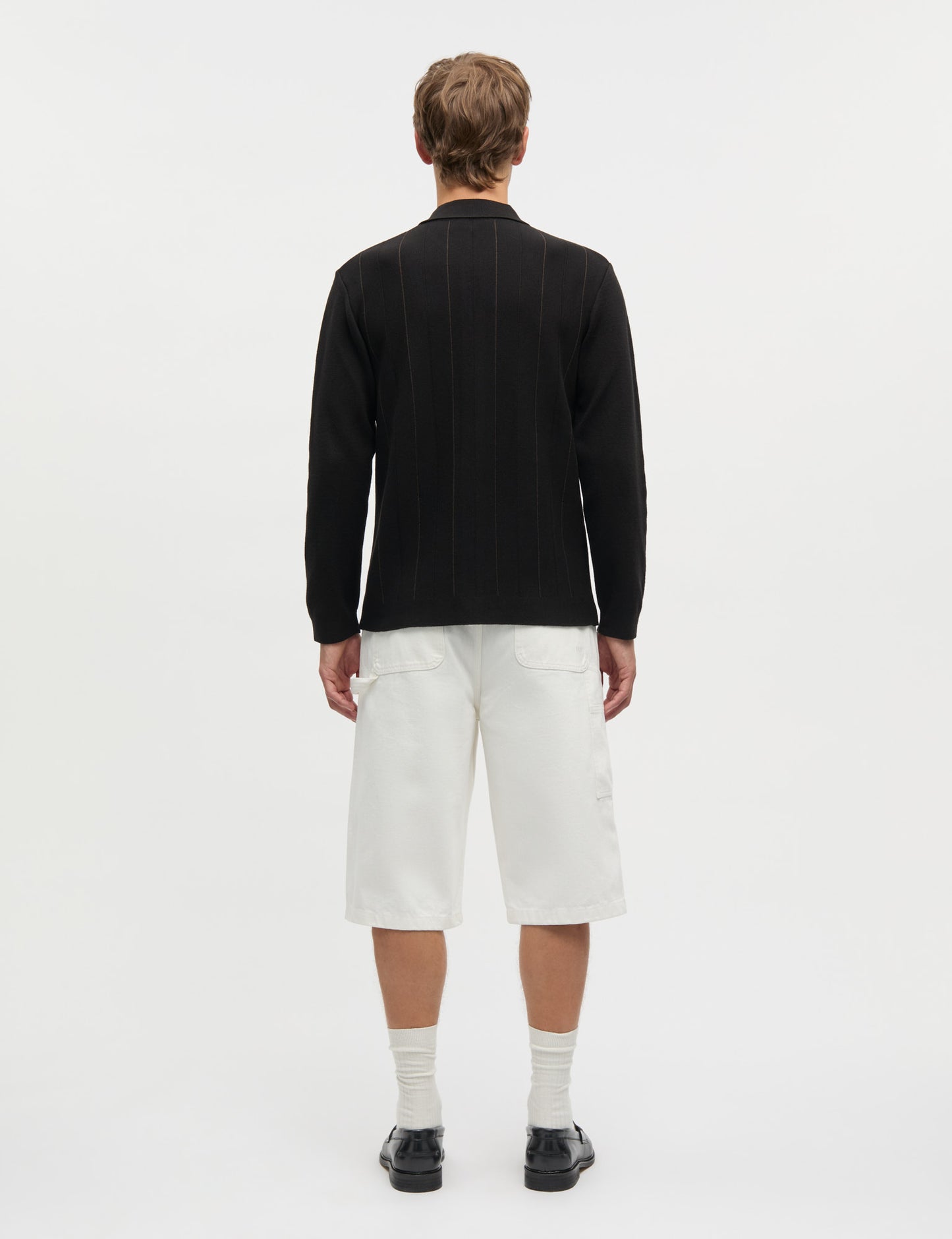 Classy Brando Polo LS Knit, Black