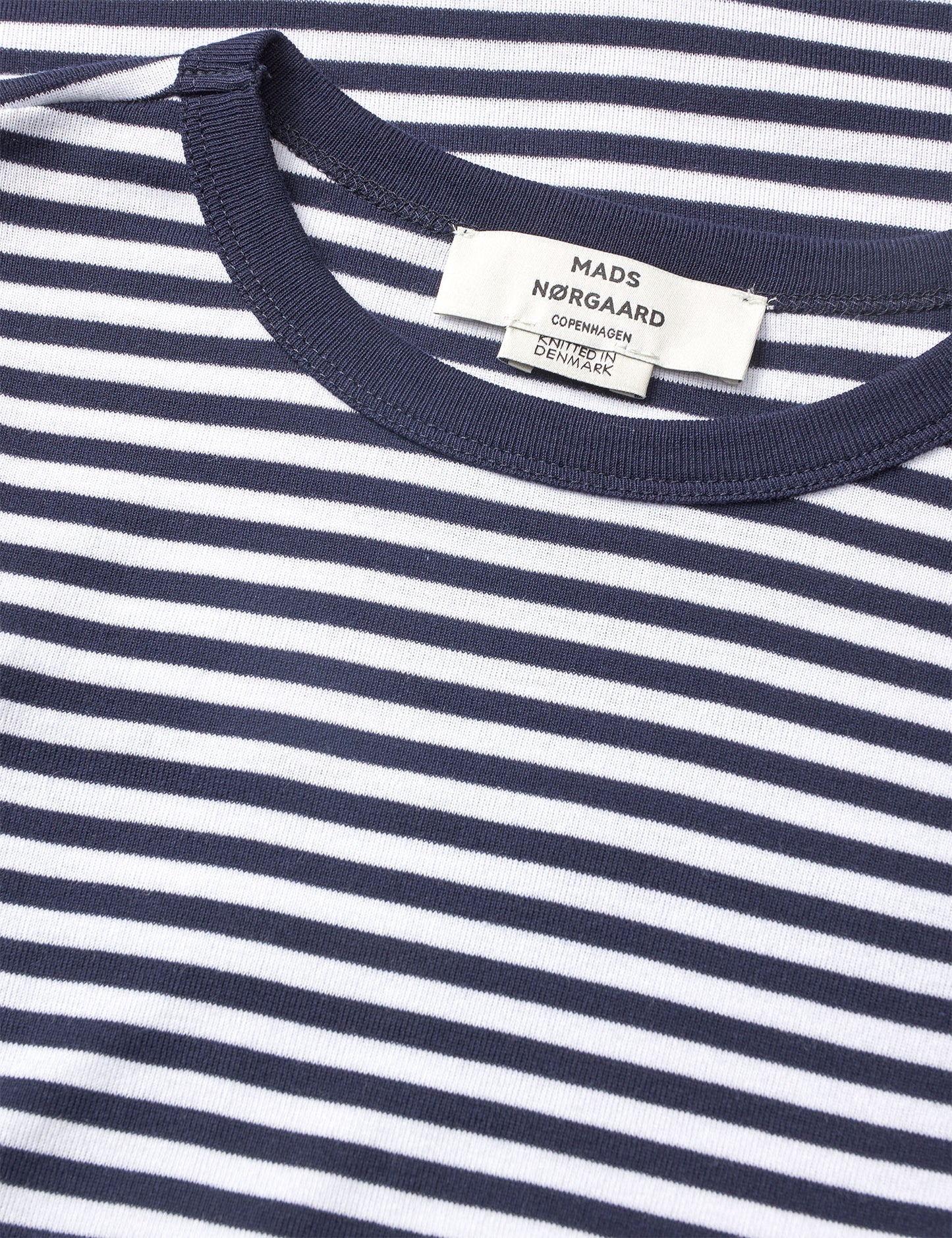 Grace Jersey Stripe Camille Tee LS, Sky Captain/White