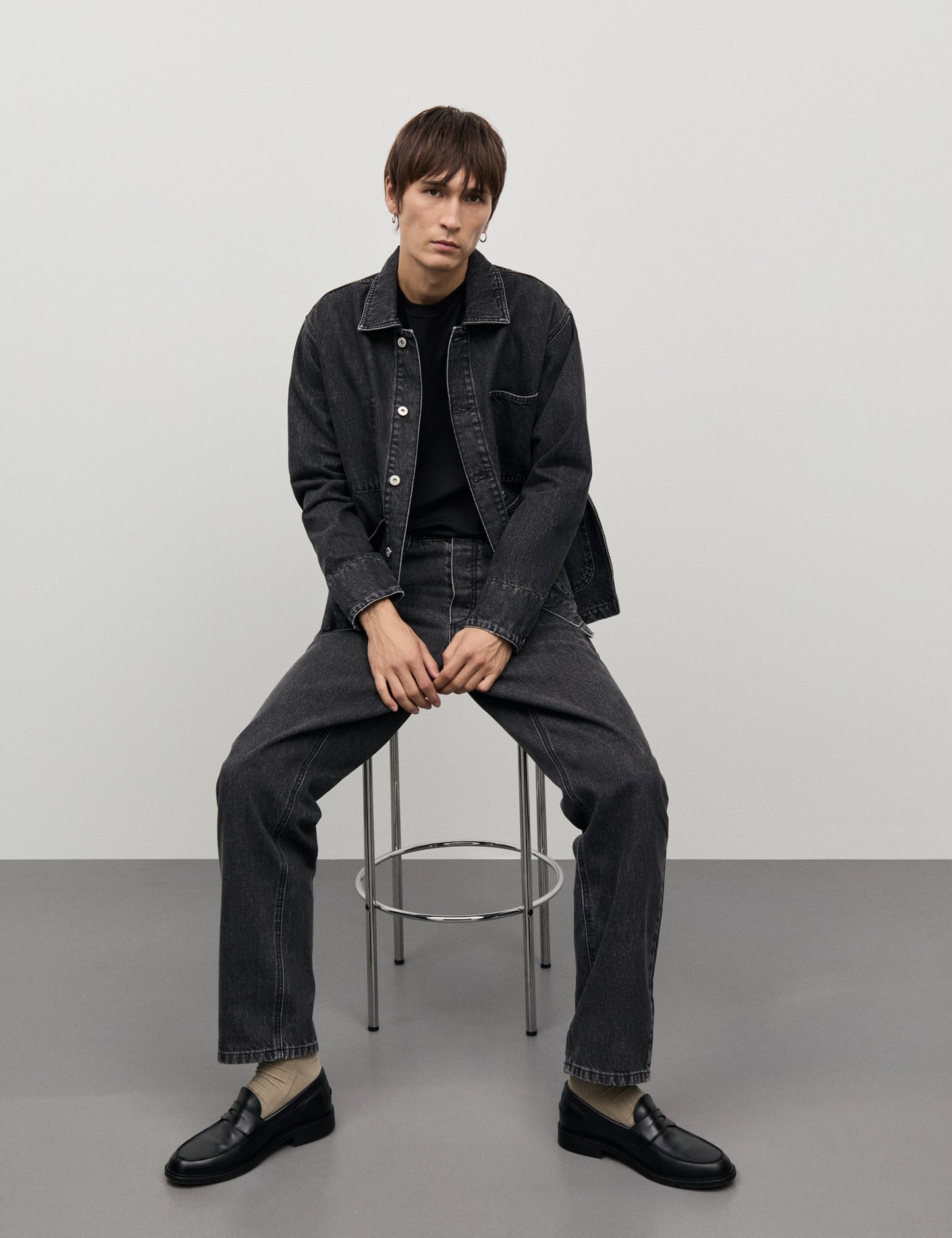 Sharp Roman Loafer, Black