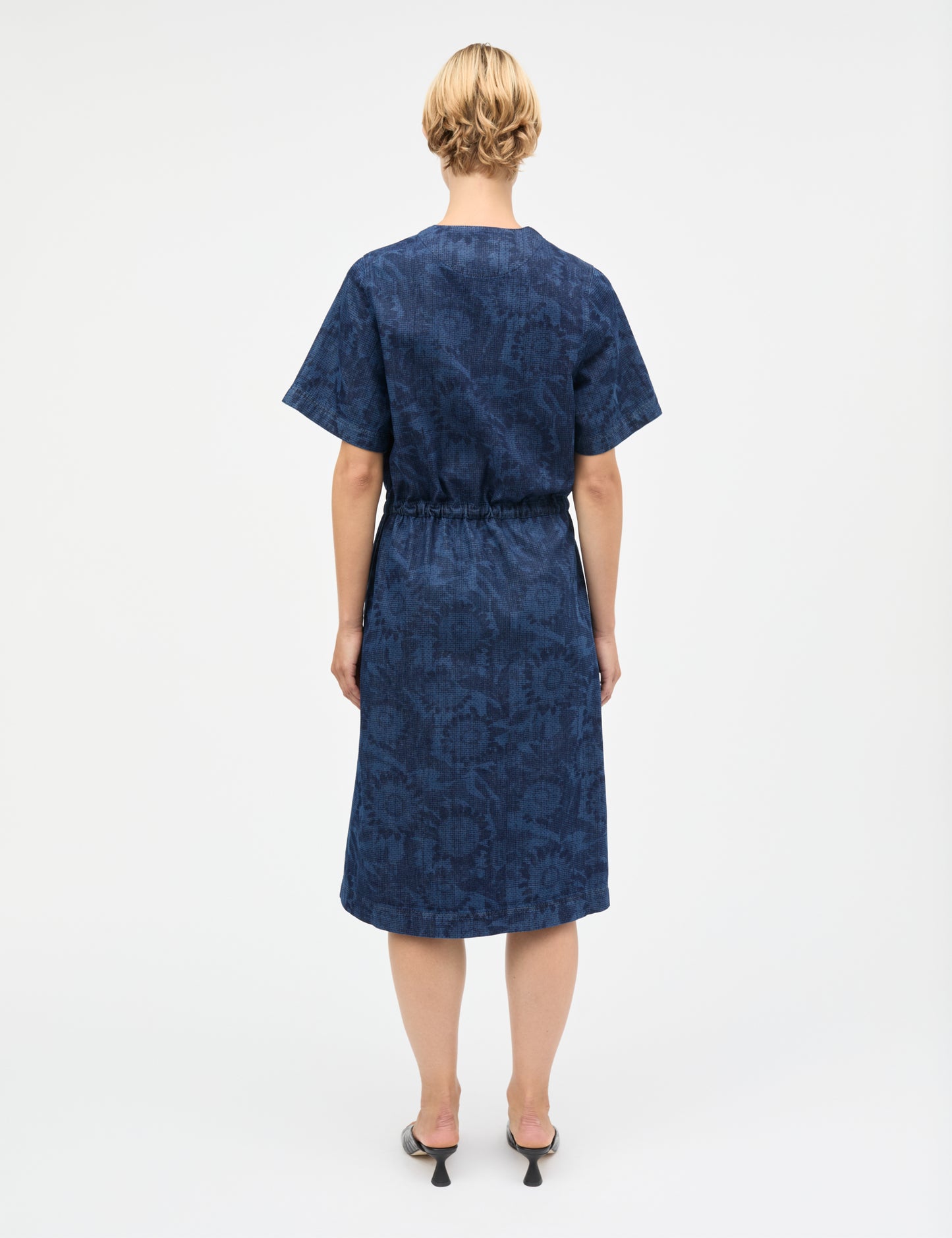 Lazor Denim Sanne Dress, Sunflower AOP