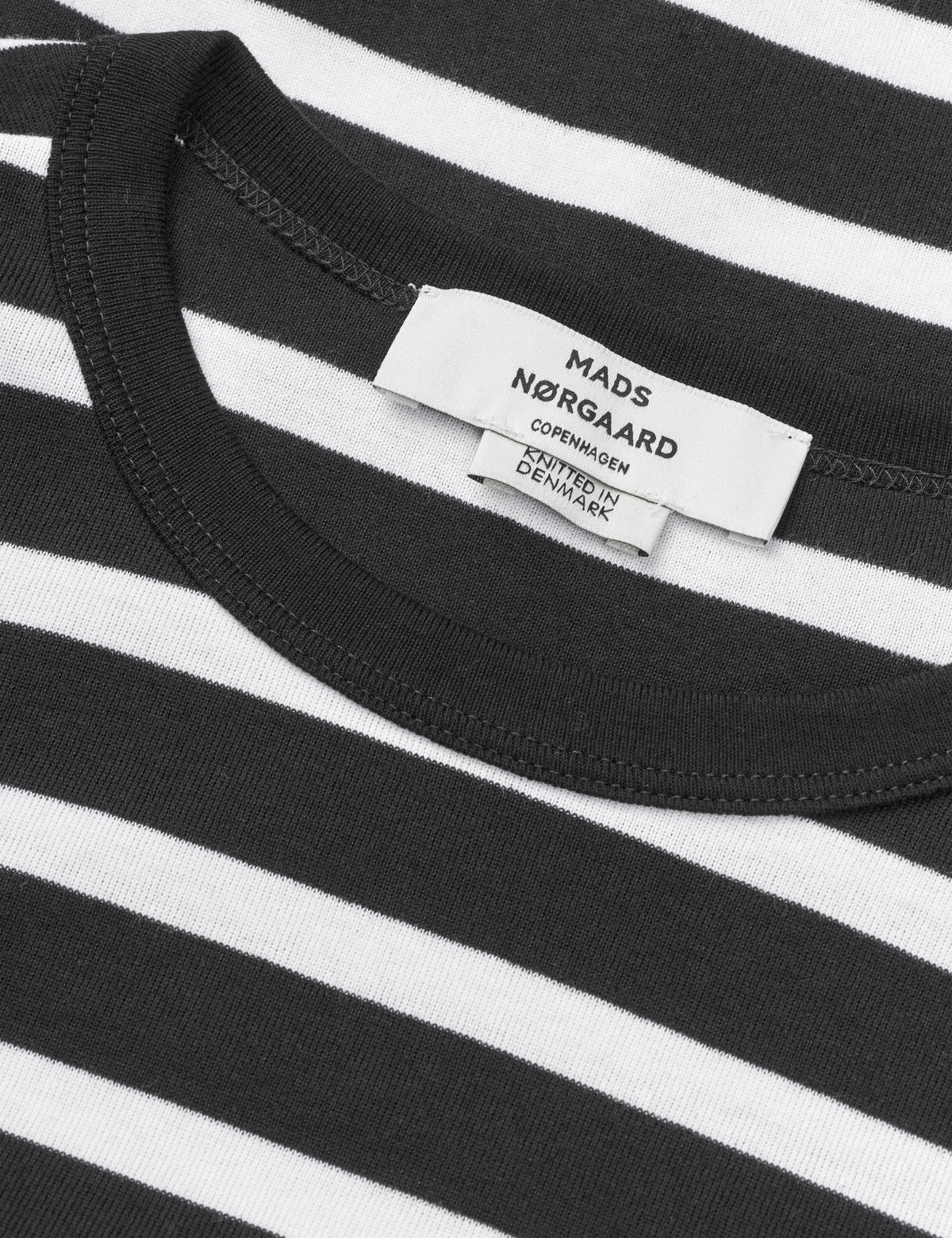 Grace Jersey Stripe June Tee, Black/White