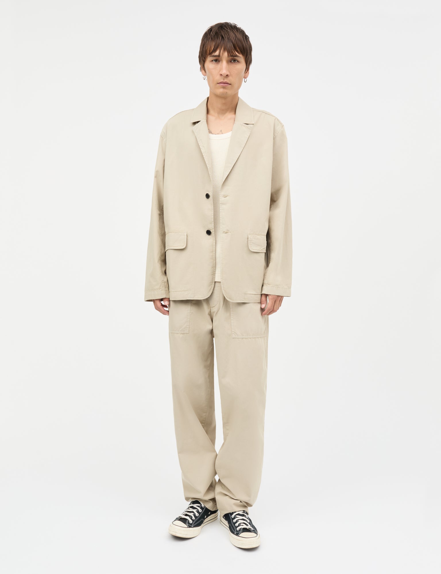 Dyed Weave Felix Blazer, Plaza Taupe – MADS NØRGAARD – COPENHAGEN