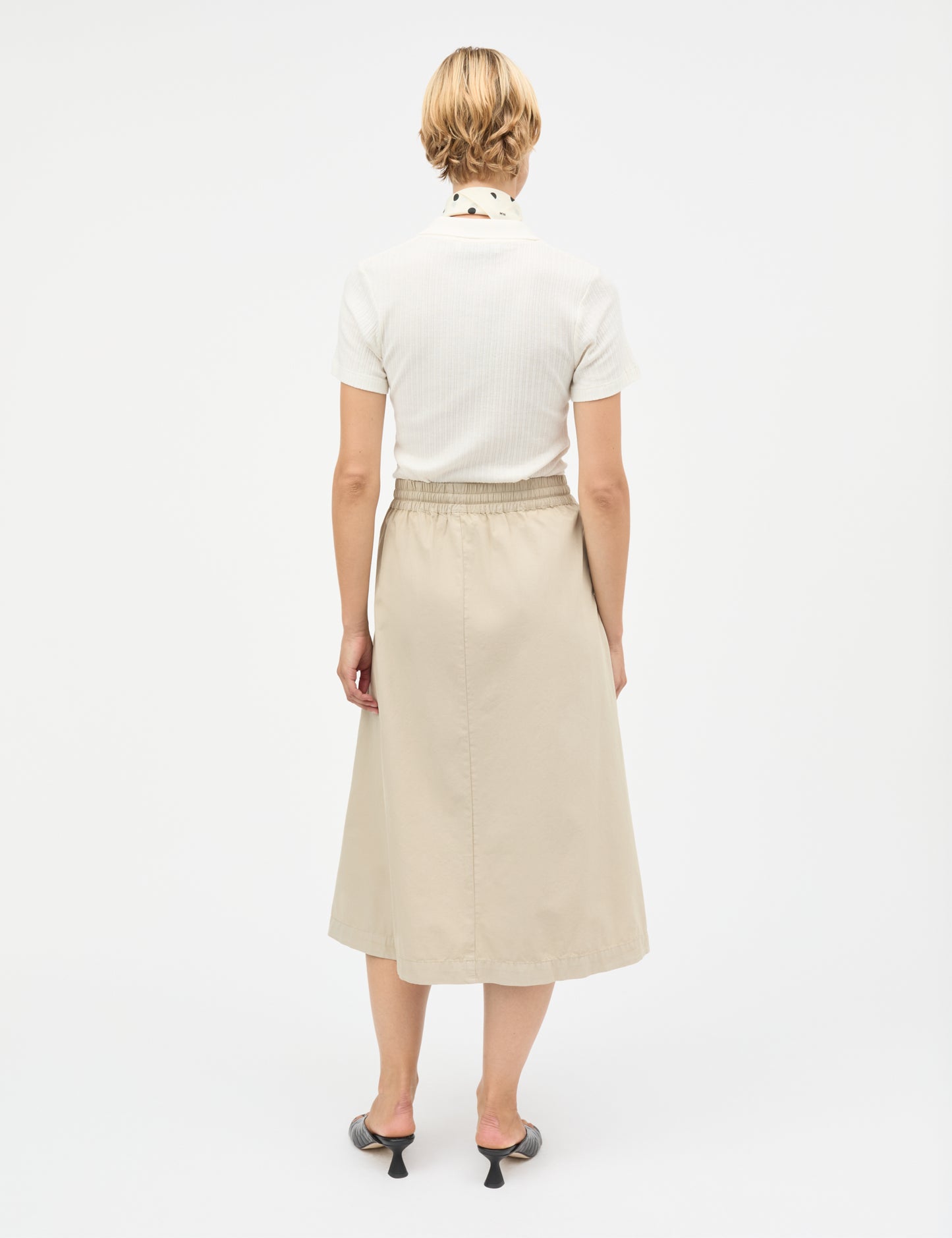 Pointella Layla Polo Tee, Vanilla Ice