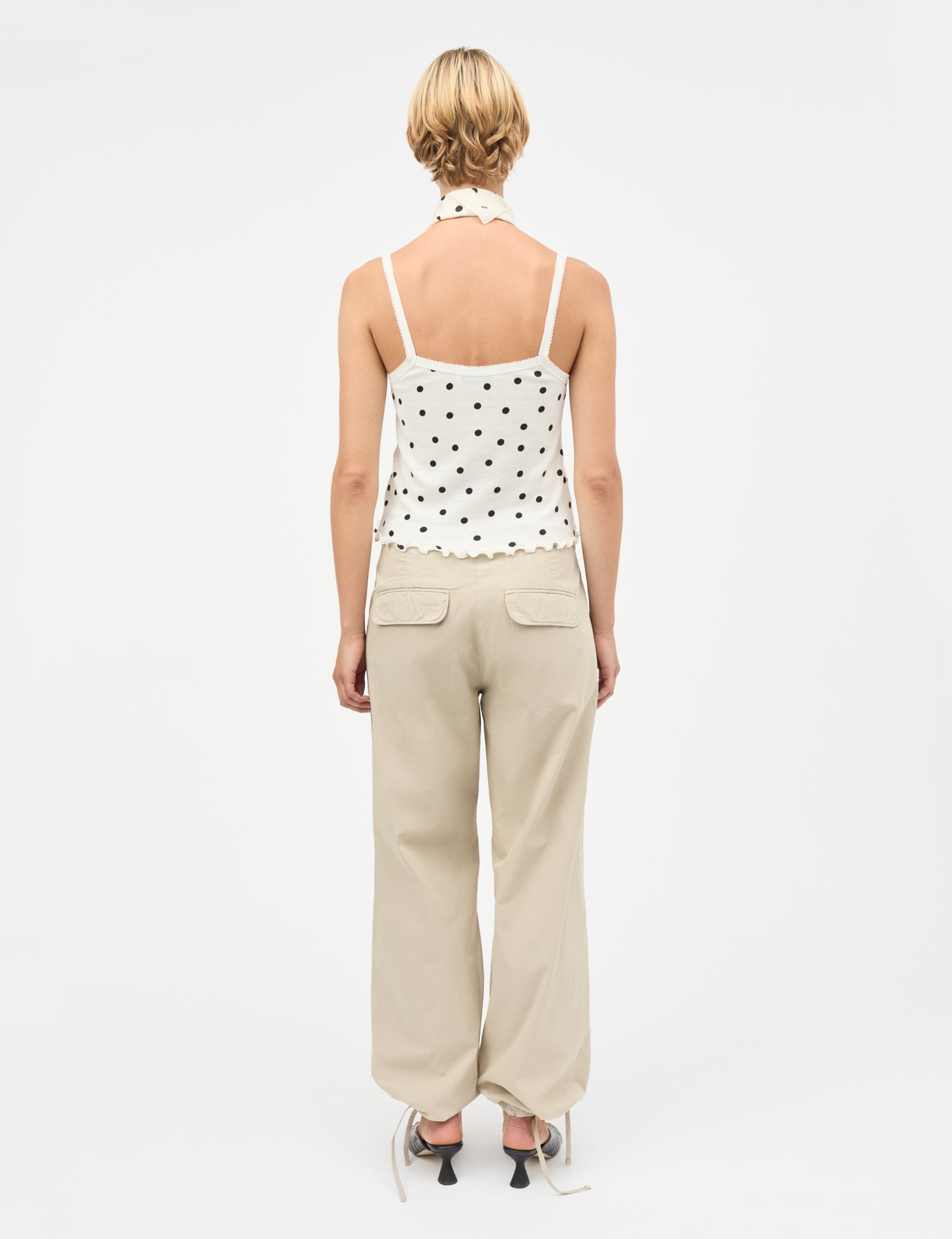 Pointella Trilla Top AOP, Dot AOP Vanilla Ice