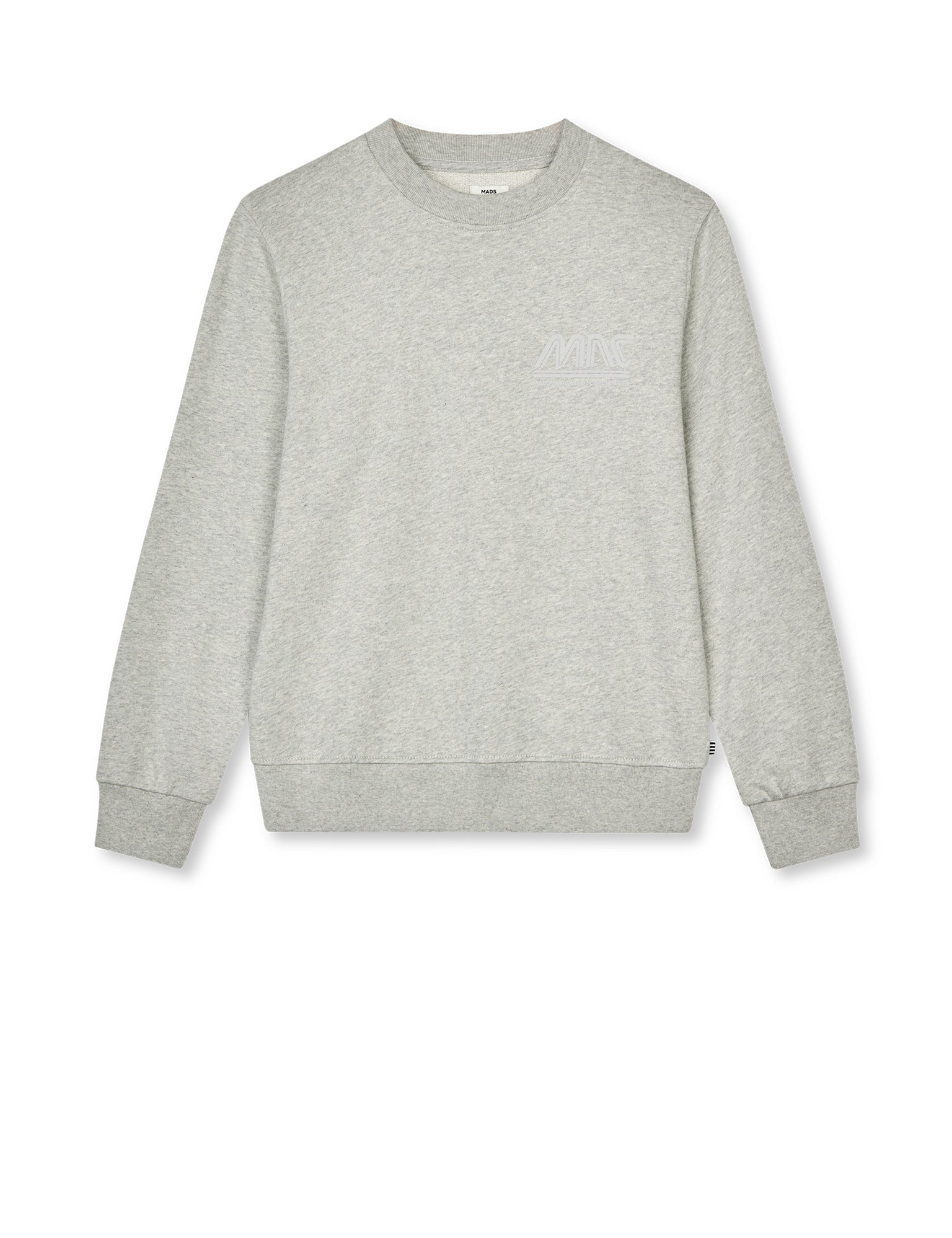 Light Original Sweat Solo Sweatshirt, Grey Melange – MADS NØRGAARD 