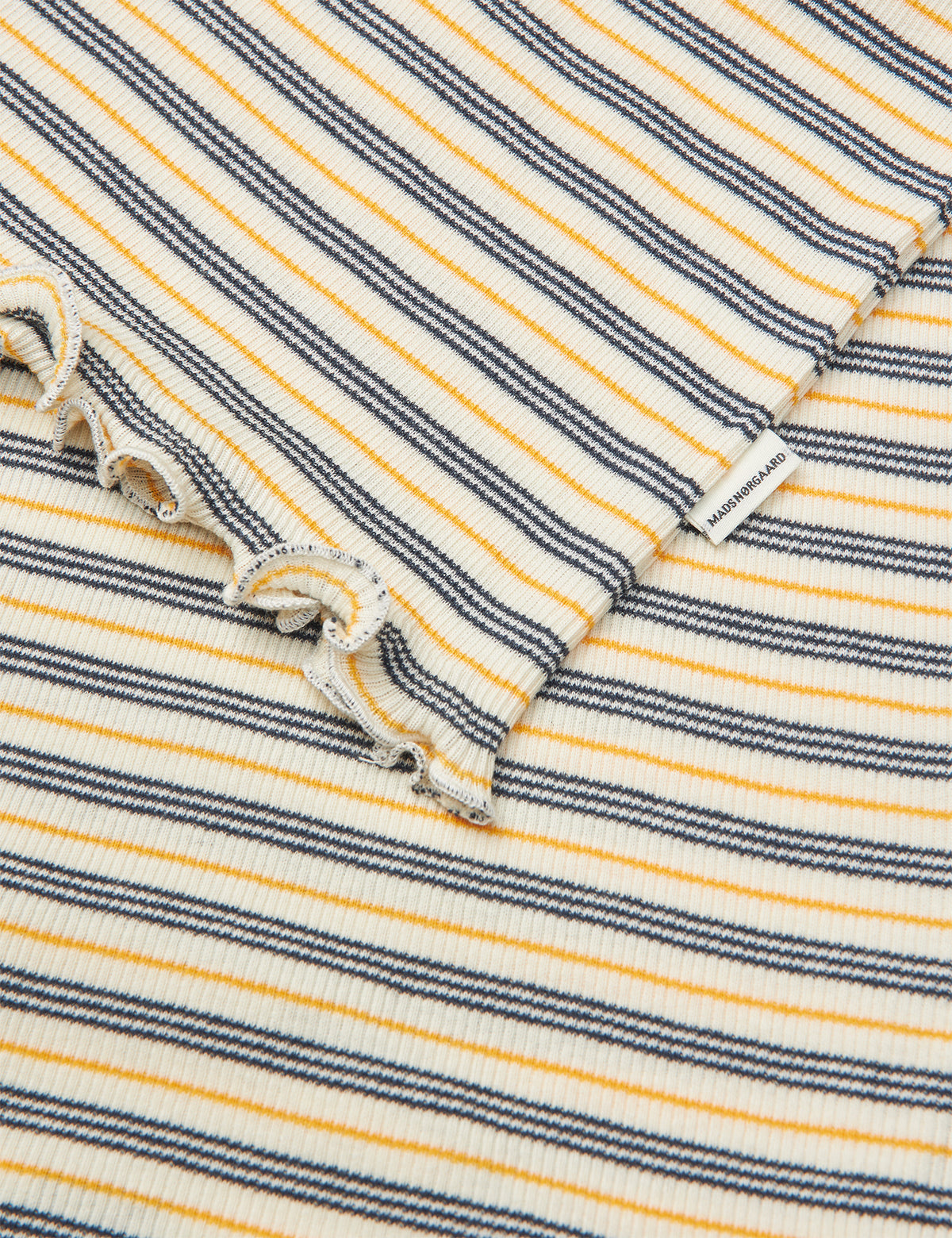 2x2 Cotton Stripe Stripe Tuviana Tee, Vanilla Ice/Sky Captain/Zinnia