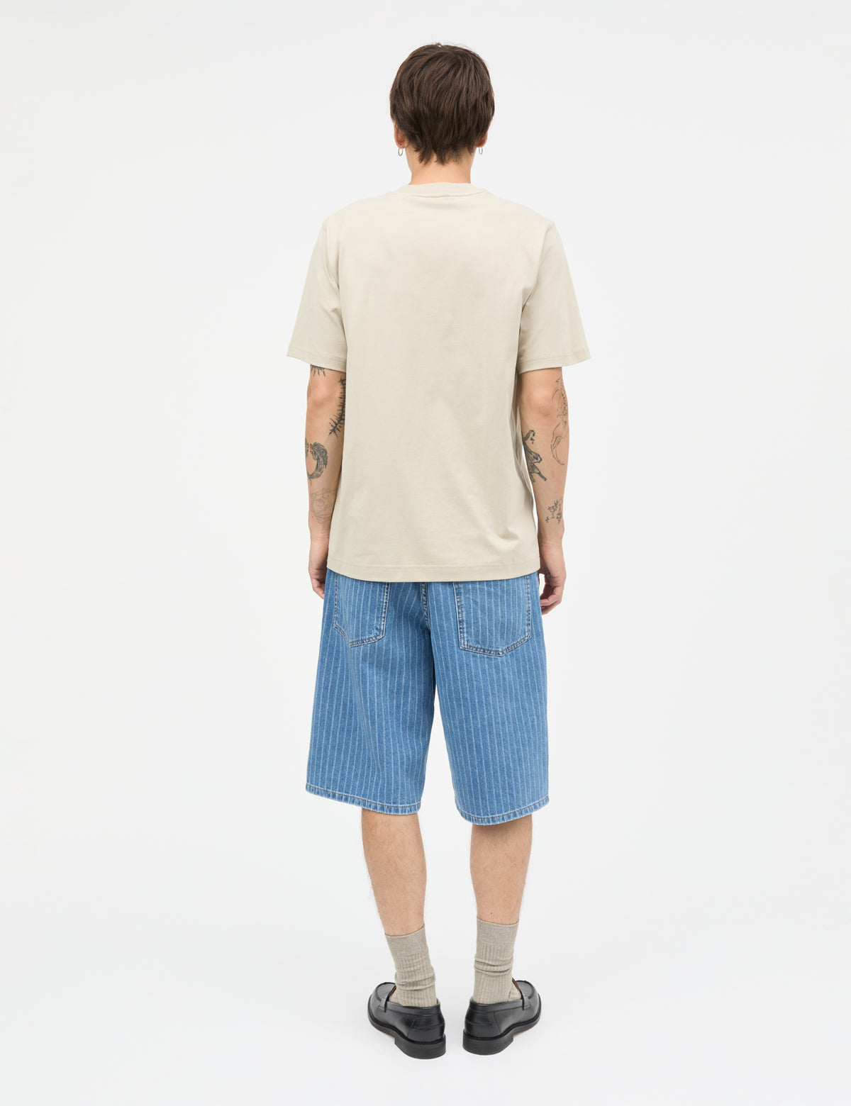 Cotton Jersey Frode Patch Tee, Plaza Taupe