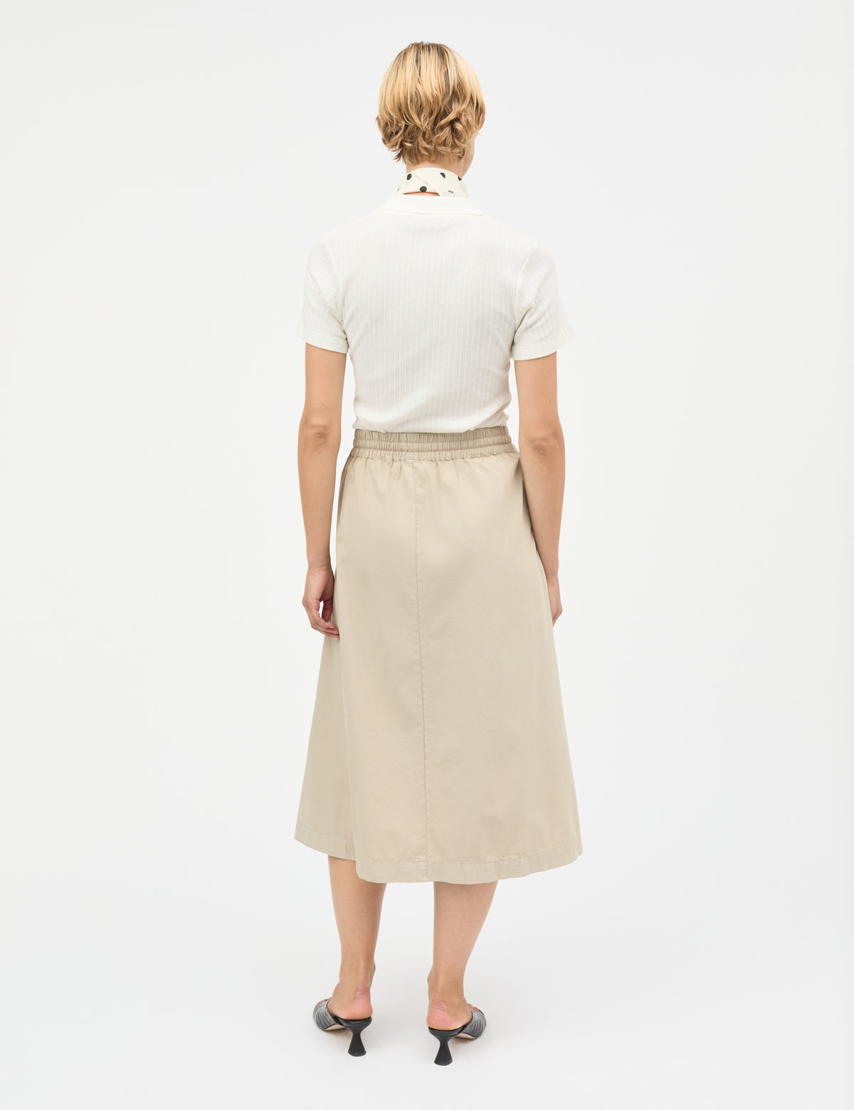 Dyed Weave Luni Skirt, Plaza Taupe