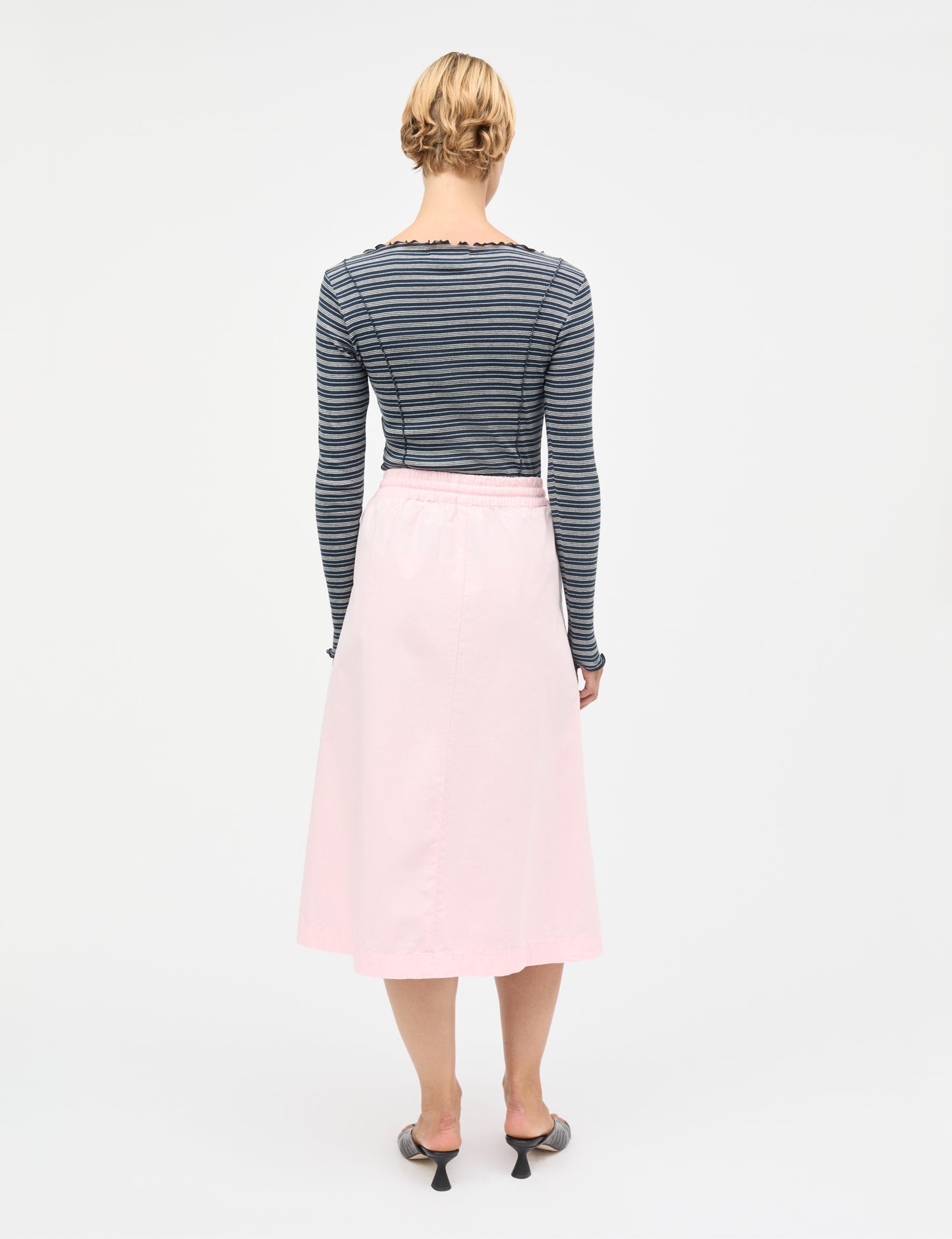Dyed Weave Luni Skirt, Icy Pink