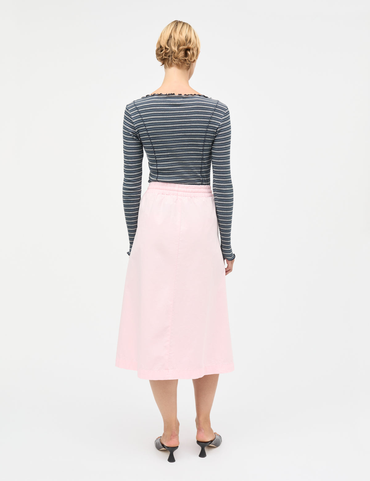 Dyed Weave Luni Skirt, Icy Pink